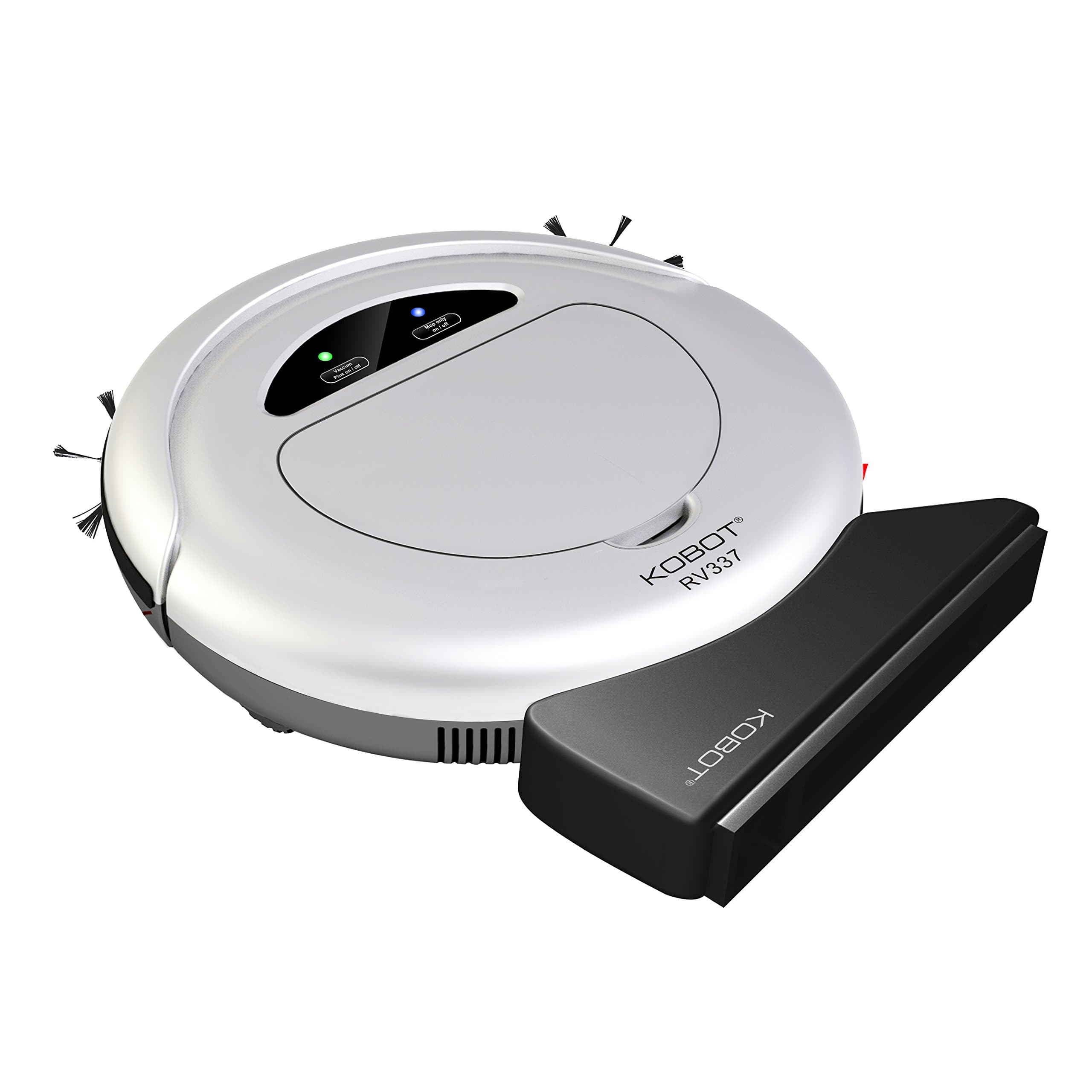 Techko Kobot RV337-SK Kobot Robotic Vacuum with Auto Charging Home Base, Silver