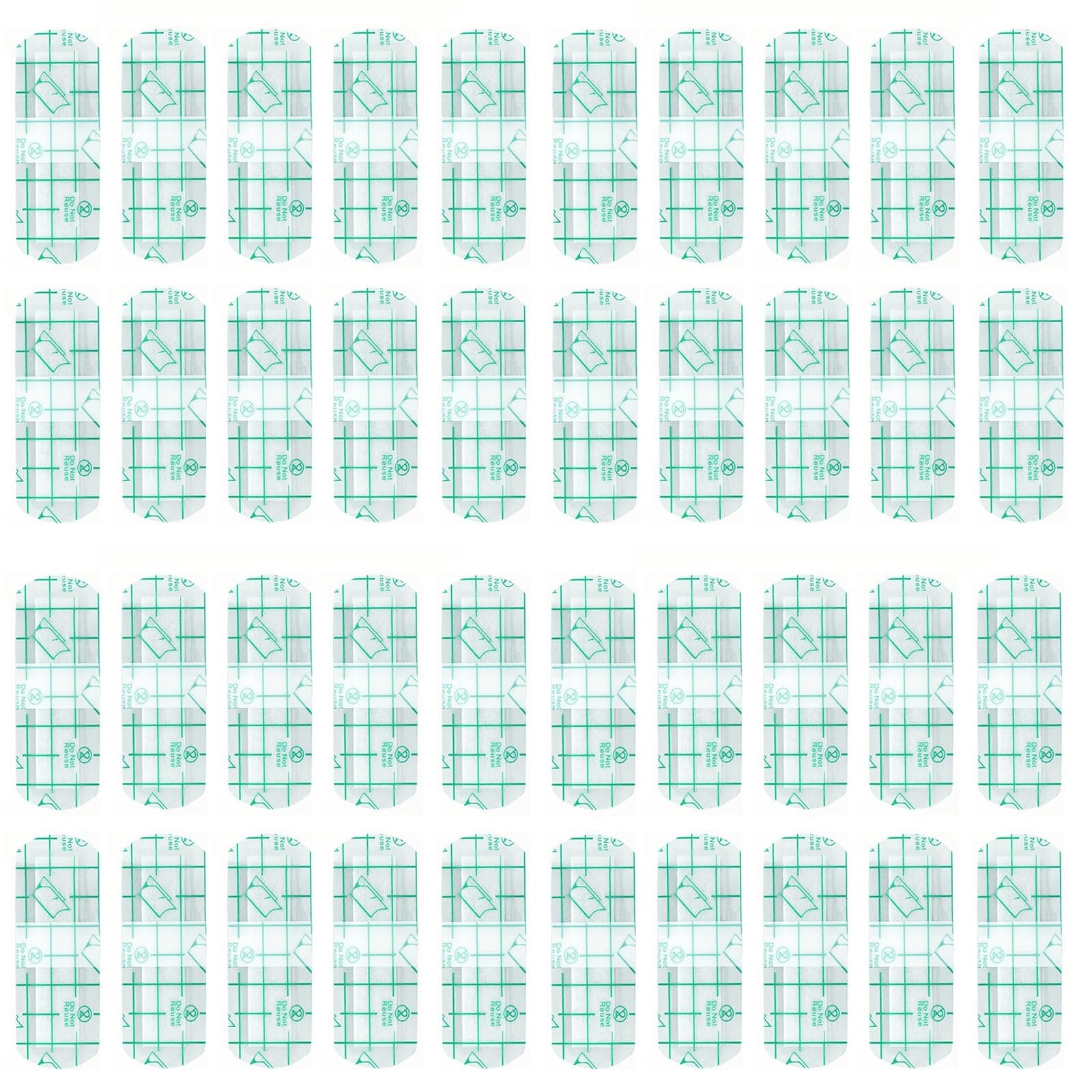 40 Pack Waterproof Eyebrow Tape Aftercare Patches for Eyebrows Protective Plastic Film