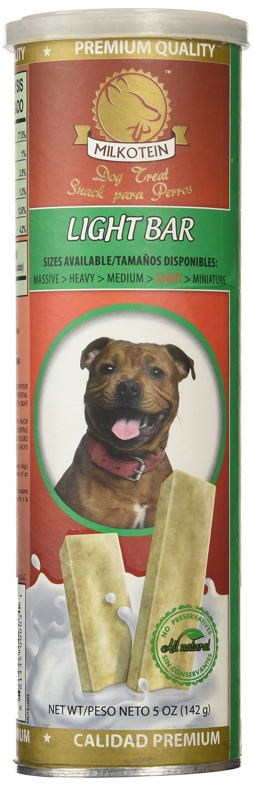 Milkotein Dog Treat, Light Bar