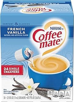 Coffee-mate Coffee Creamer Liquid Singles, French Vanilla, 24 Count (Pack of 4)