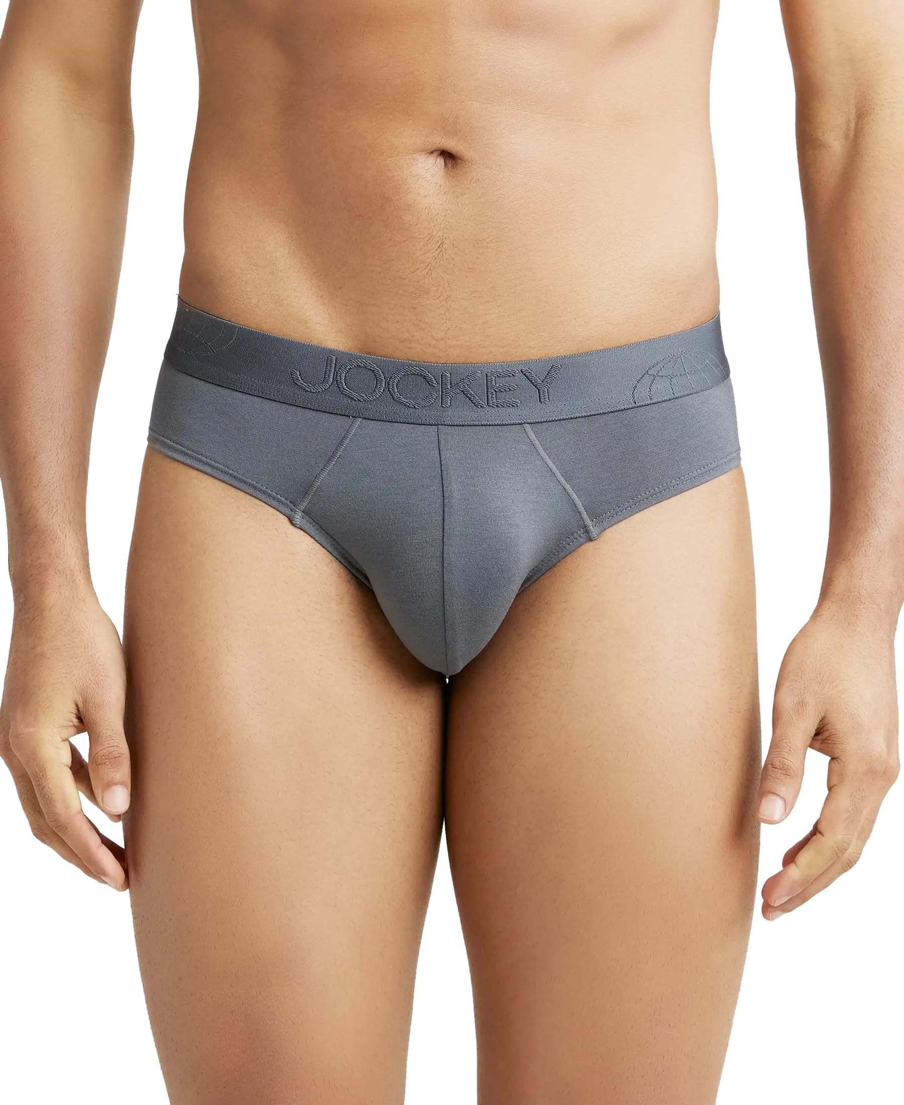 Jockey IC24 Men's Tencel Micro Modal Cotton Elastane Stretch Solid Brief with Ultrasoft Waistband