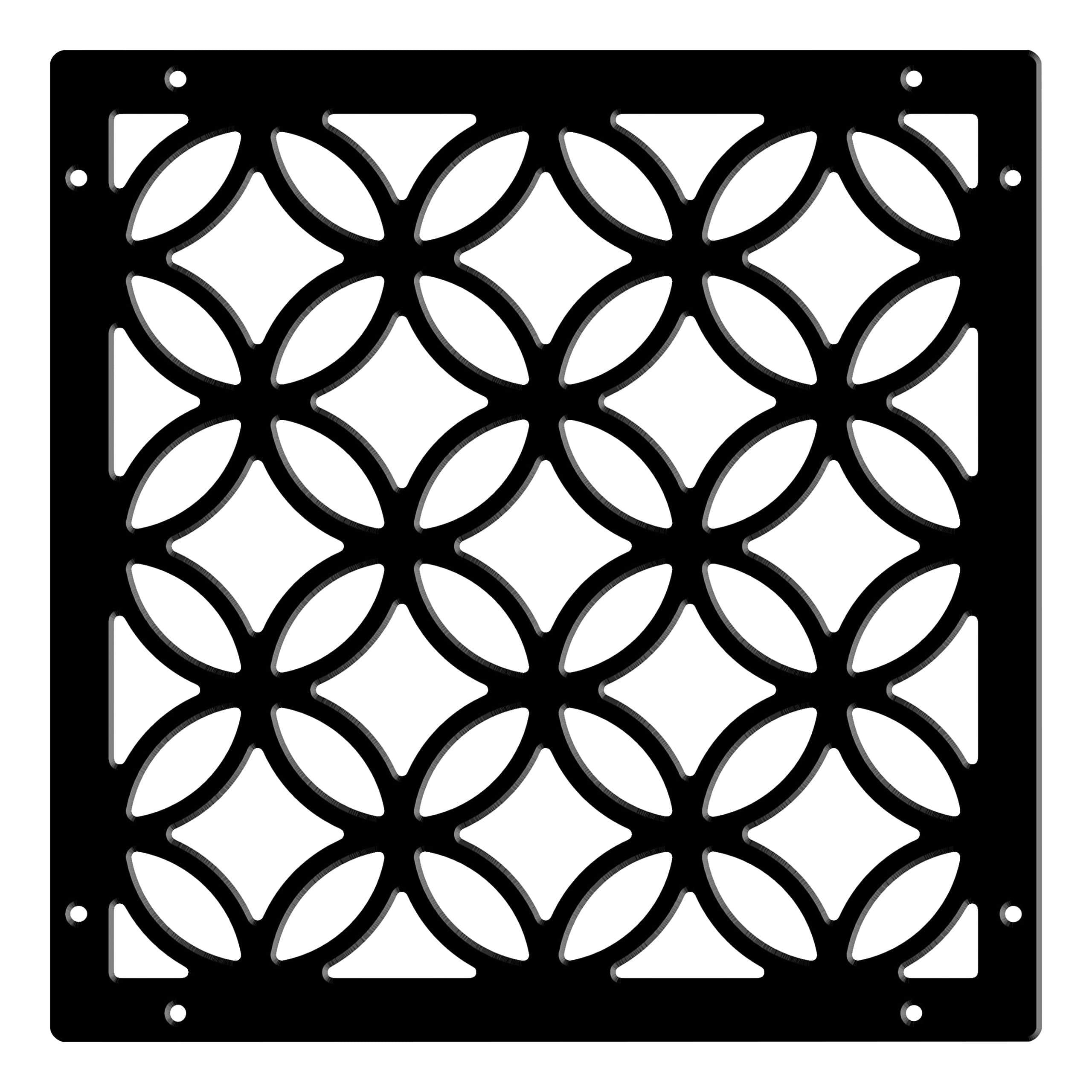 Acurio 1616WE-1-BK-MSC Moors Circles Wall Expressions, Black