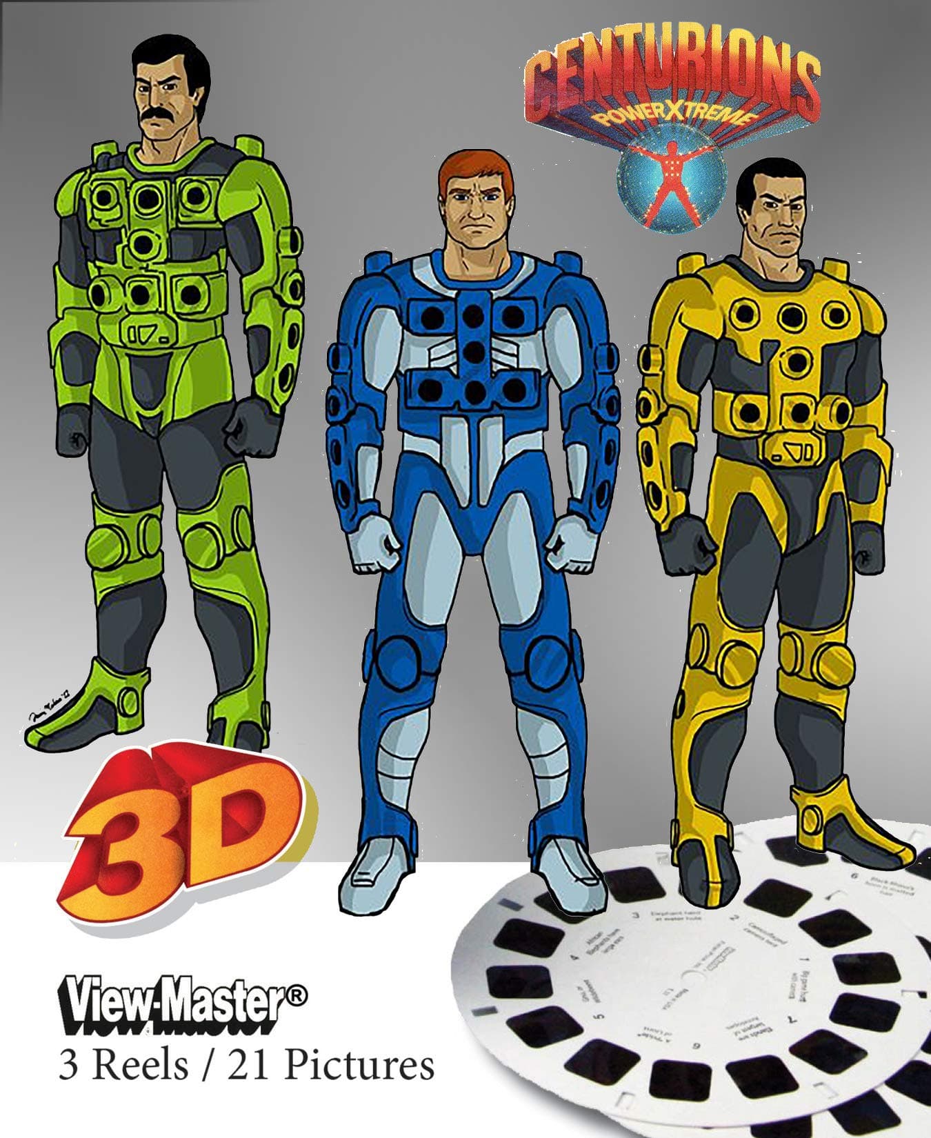 Centurions - Classic ViewMaster - 3 Reels New - Sealab Attack by Doc Terror