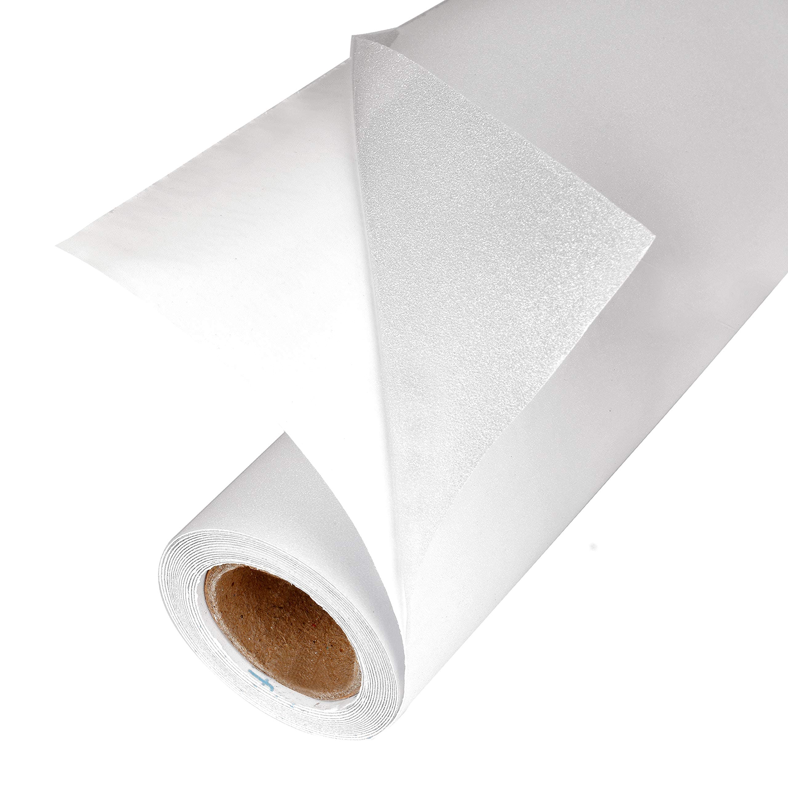 Privacy Window Film: Translucent Static Cling Treatment for Home Security and Decorative Frosted Glass Effect - No Residue, Heat Control, UV Prevention, Easy Removal (Winter Frost, 17.5 x 80 inches)