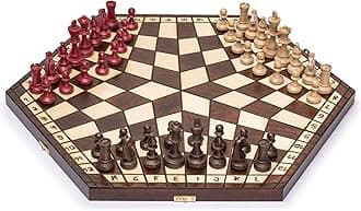 Husaria Wooden Three Player Chess - 18.5"