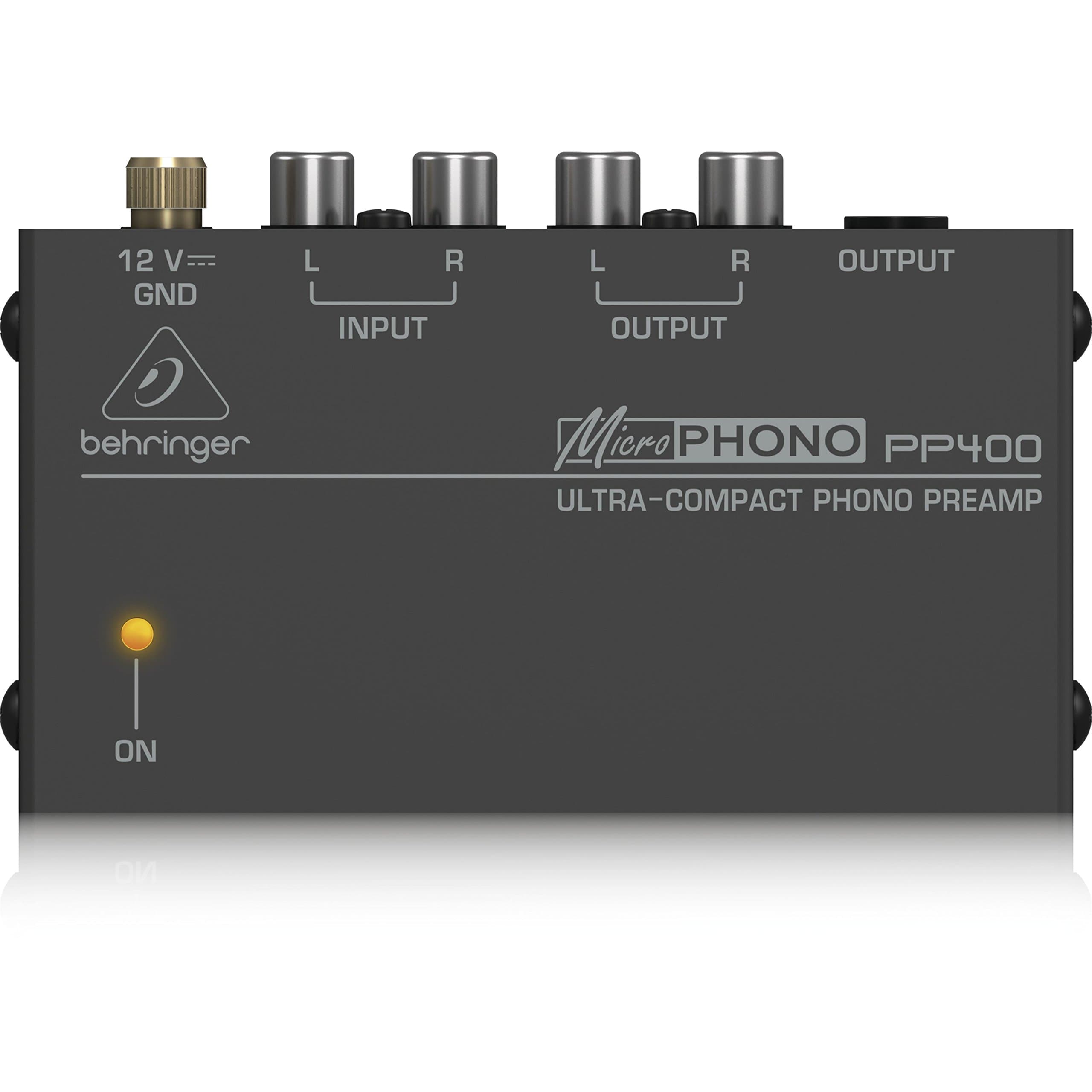 Behringer PP400 Ultra-Compact Phono Preamp for Turntables with RCA and TRS Outputs
