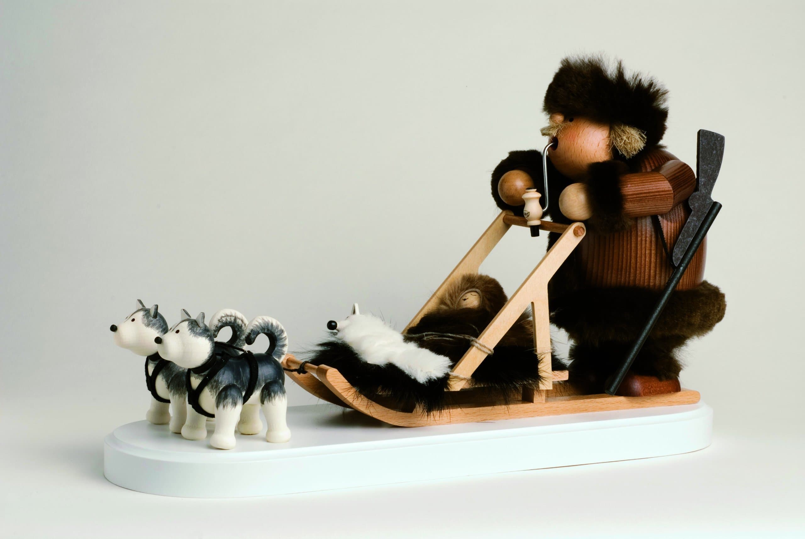 Smoker 21653 Eskimo Dog sled, 21 cm