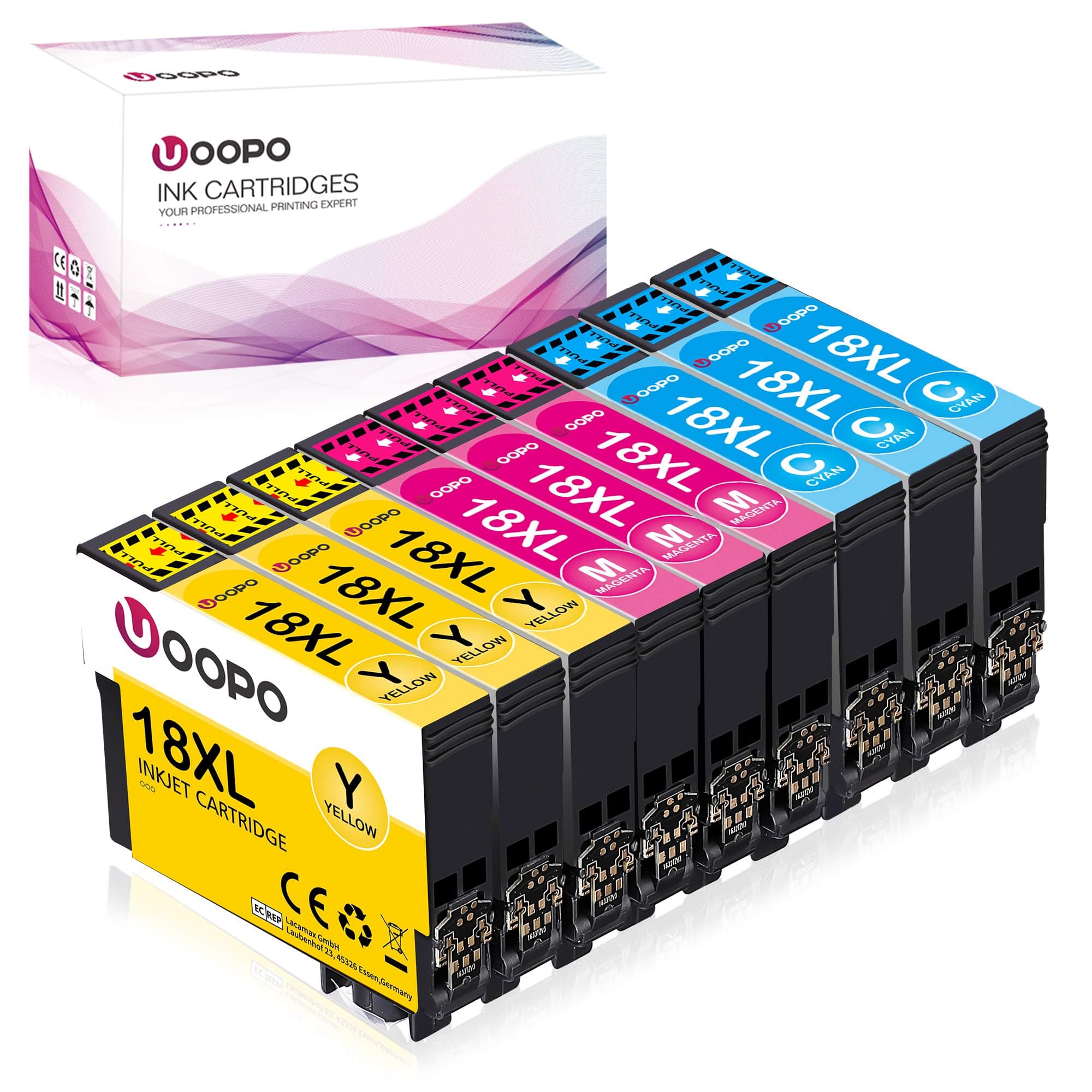 Uoopo Epson 1811 3 Cyan 3 Magenta 3 Gelb