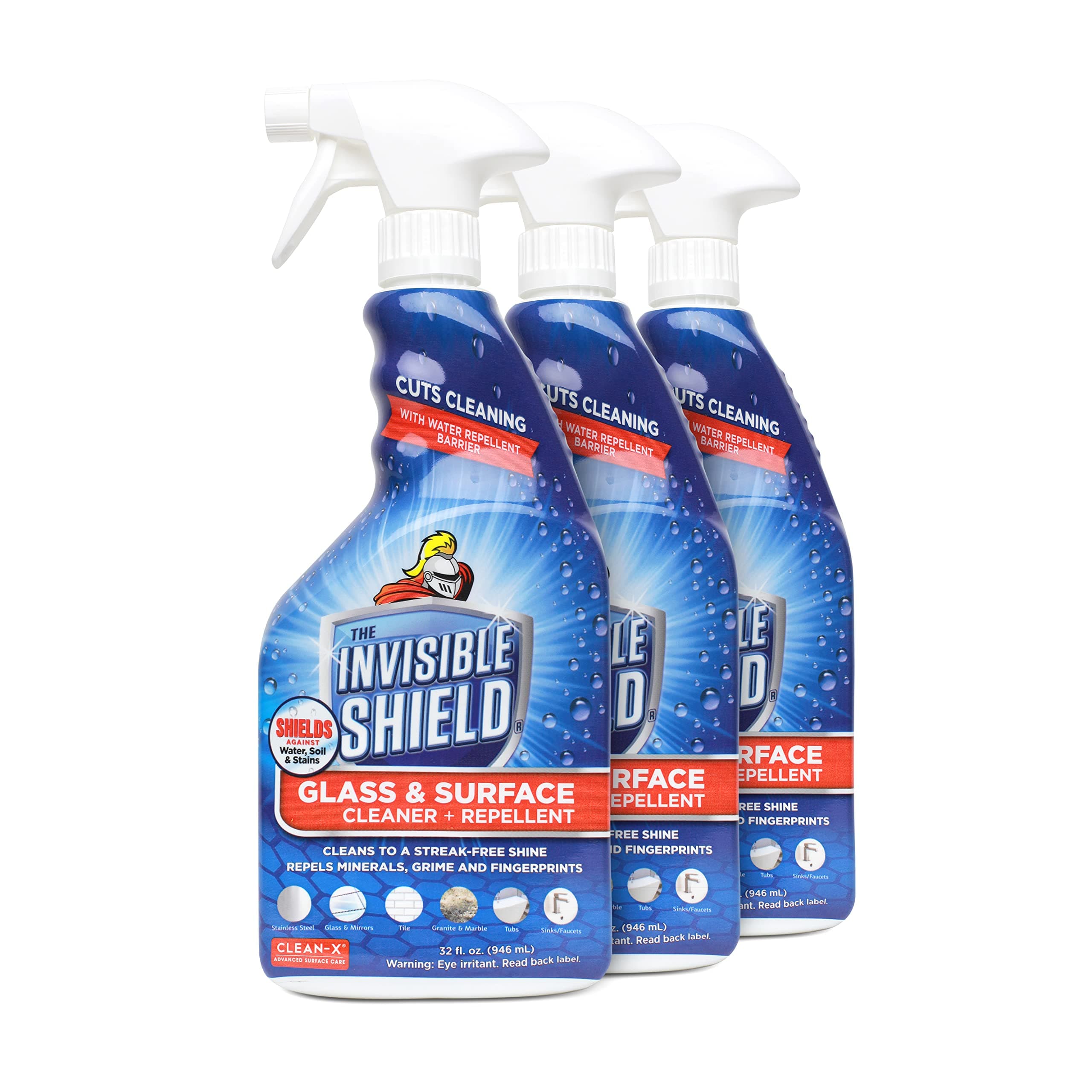 Invisible Shield Glass & Surface Cleaner 32 fl. oz. Cleans and Protects on multi surfaces by UNELKO- Clean-X (3)