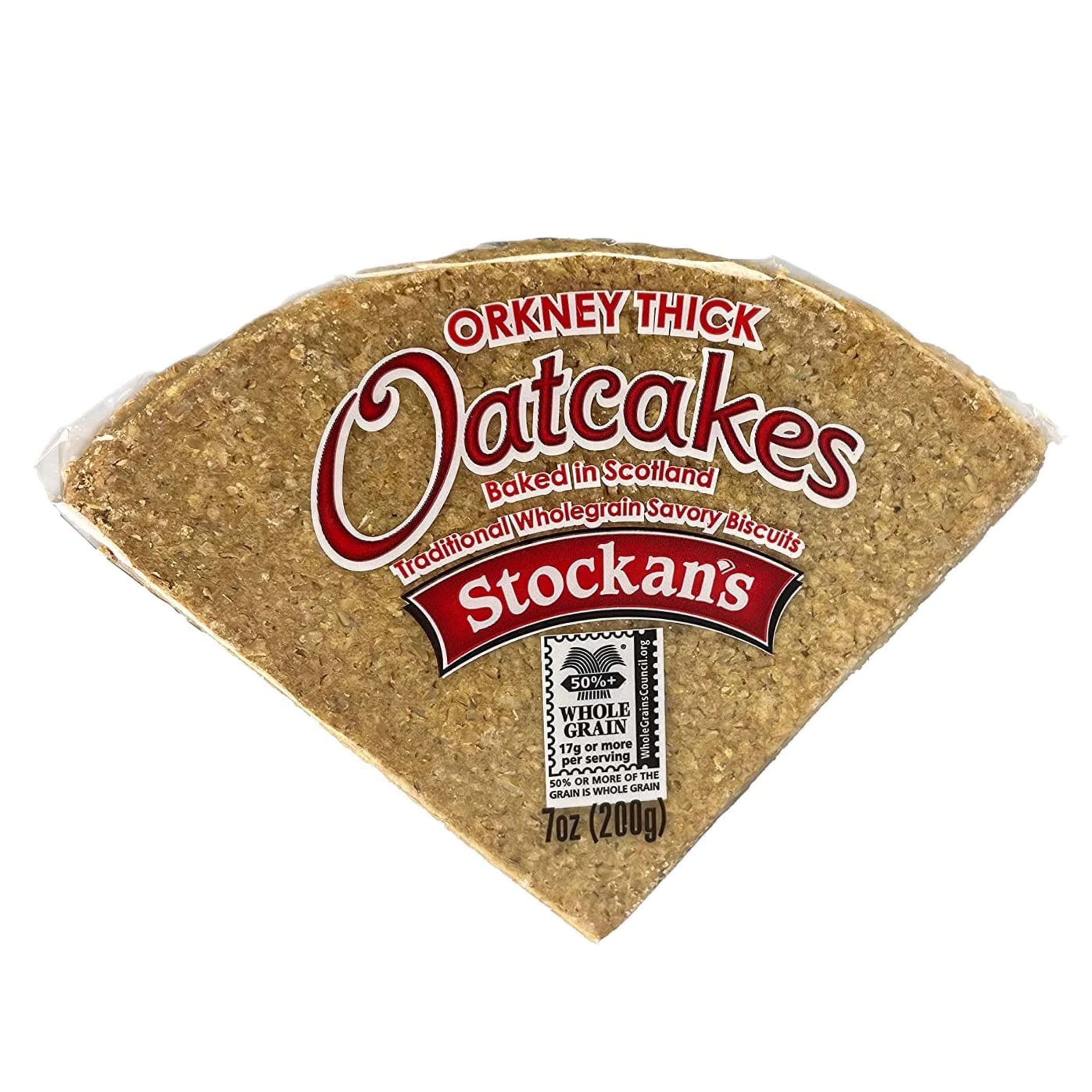 Stockans Thick Triangle Orkney Oatcakes 200 g (Pack of 6)