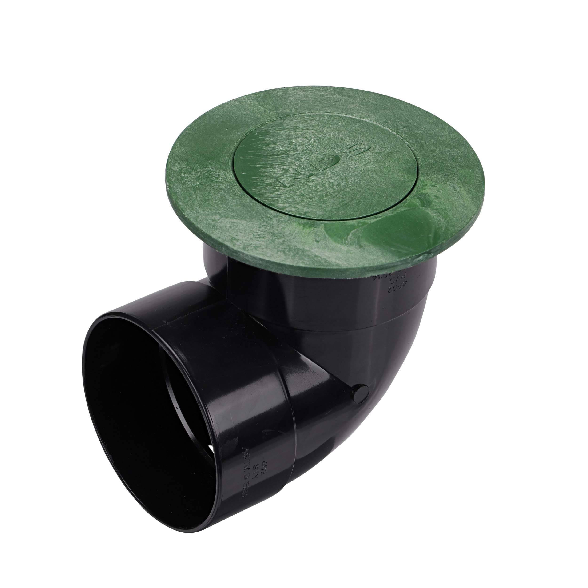 NDS 422G 4" Pop Up Drainage Emitter with Elbow, Green