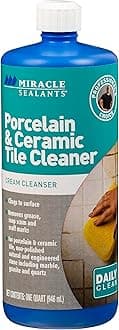 Miracle Sealants Porcelain & Ceramic Tile Cleaner, Scrubbing Compound for Tile, Stone, Glass, Dirt, Stain & Hardwater Spot Remover, Quart
