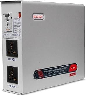 Maxine 2000 Watt 220v to 110v Step Down Voltage Converter for US Appliances Used in India (Mark II) Step Down Transformer for US Device to be Used in India,110v Voltage Converter