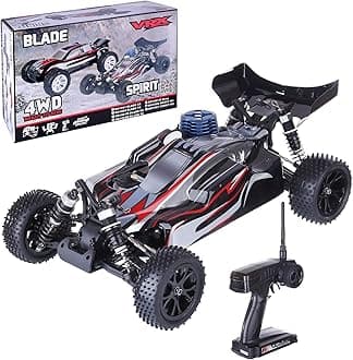 ZOSTER RC Nitro Off-Road Vehicle VRX RH1006 1:10 4WD 2.4G RC Oil Powered RTR Version High Speed Racing Car Truck Model with Force.18 Methanol Engine for Kids Ault