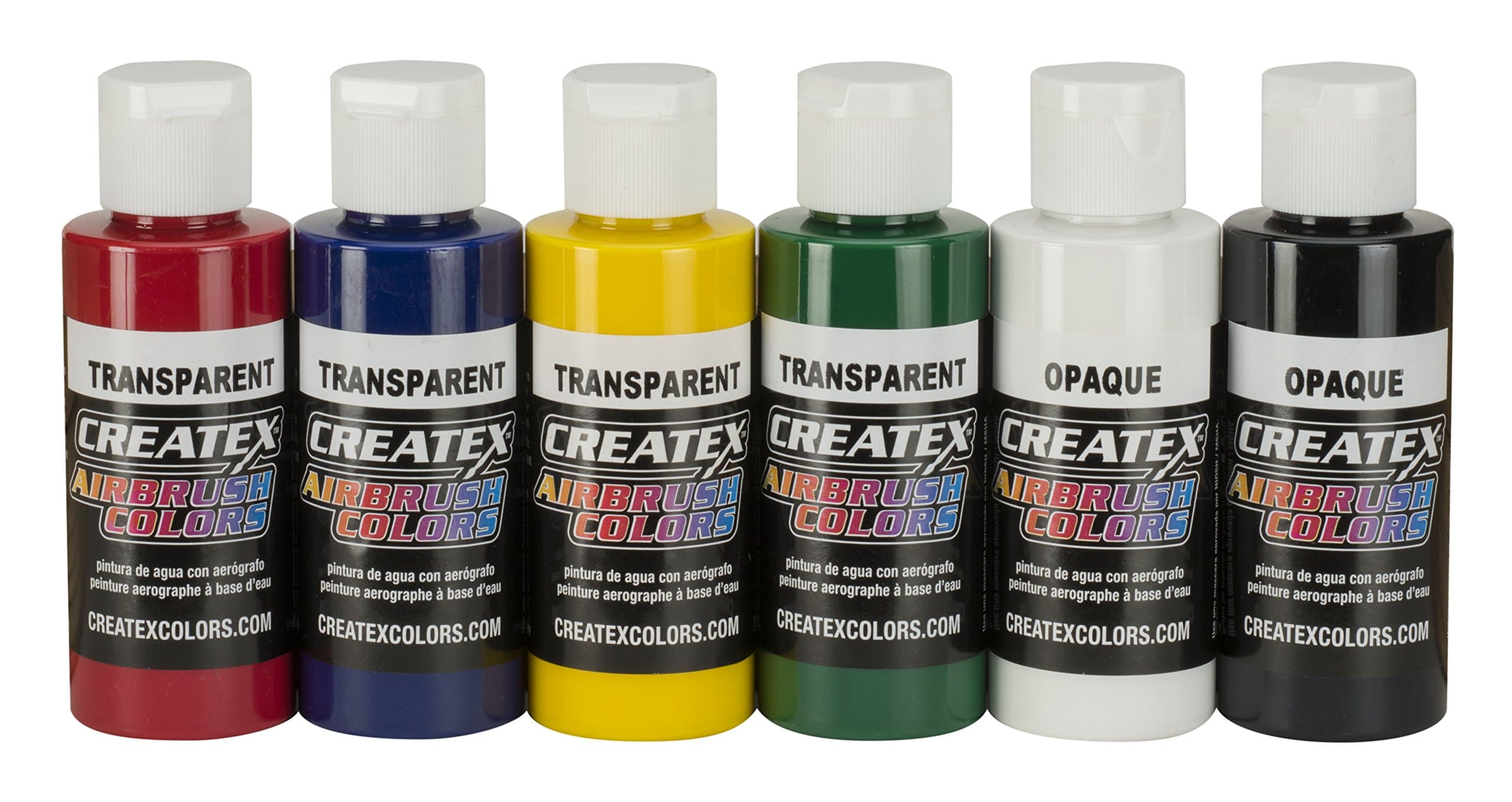 Createx Colors 5801-00 Airbrush Paint Set, 2 Ounce, Multicolor