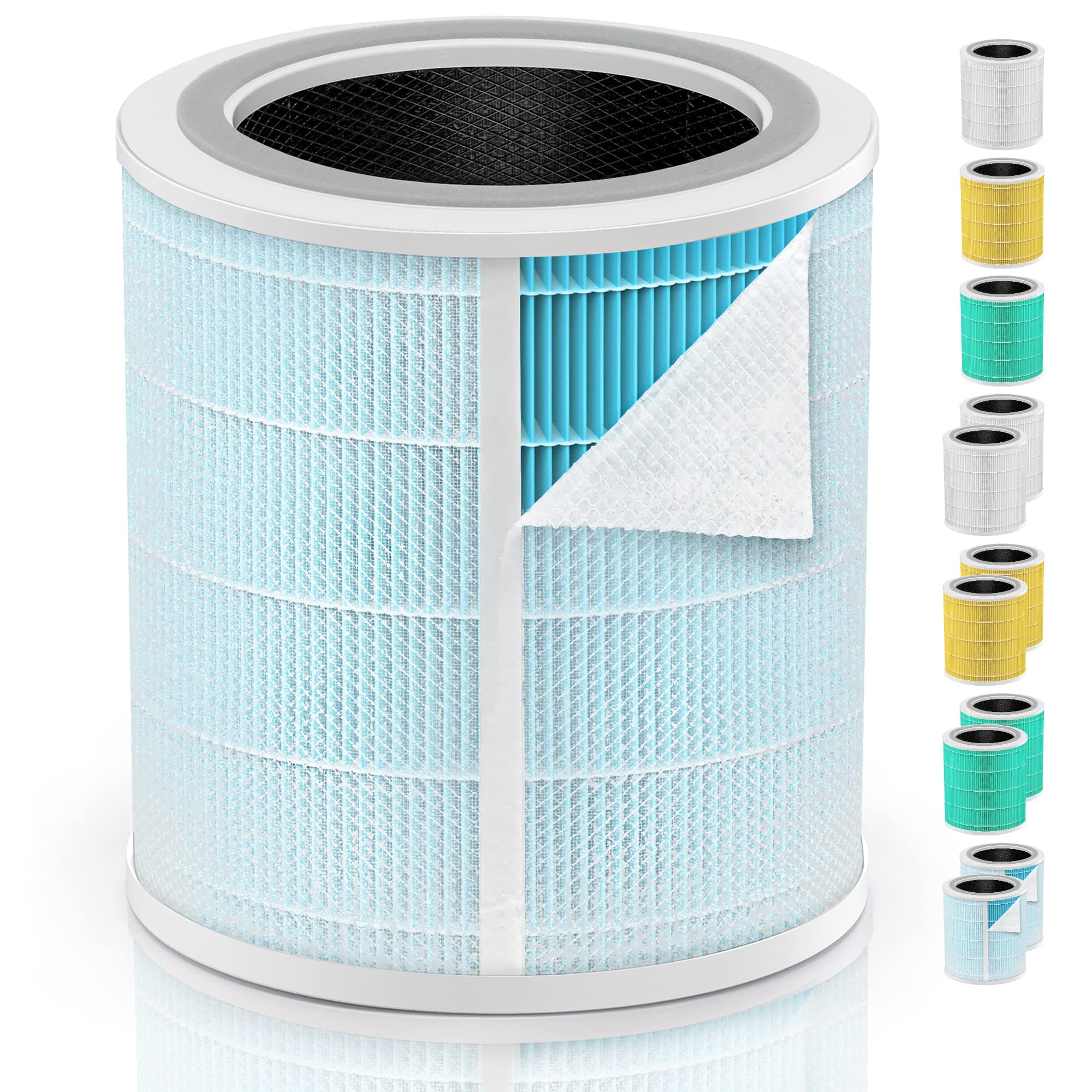 Core 400S Smoke Remover Filter Compatible with LEVOIT Air Purifier Replacement Filter Core 400S-RF & Core 400S-RF-SR (LRF-C401-BUS) and LEVOIT Core 400S Air Purifiers for Large Room with H13 True HEPA