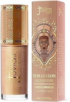 Nubian Glow Liquid Luminizer Nubian Gleam - Radiant Highlighter Makeup Glowy Tint Daily Dewy Luminous Beauty Creamy Bronzing Skincare Radiating Brightening Natural Shine Face & Cheeks