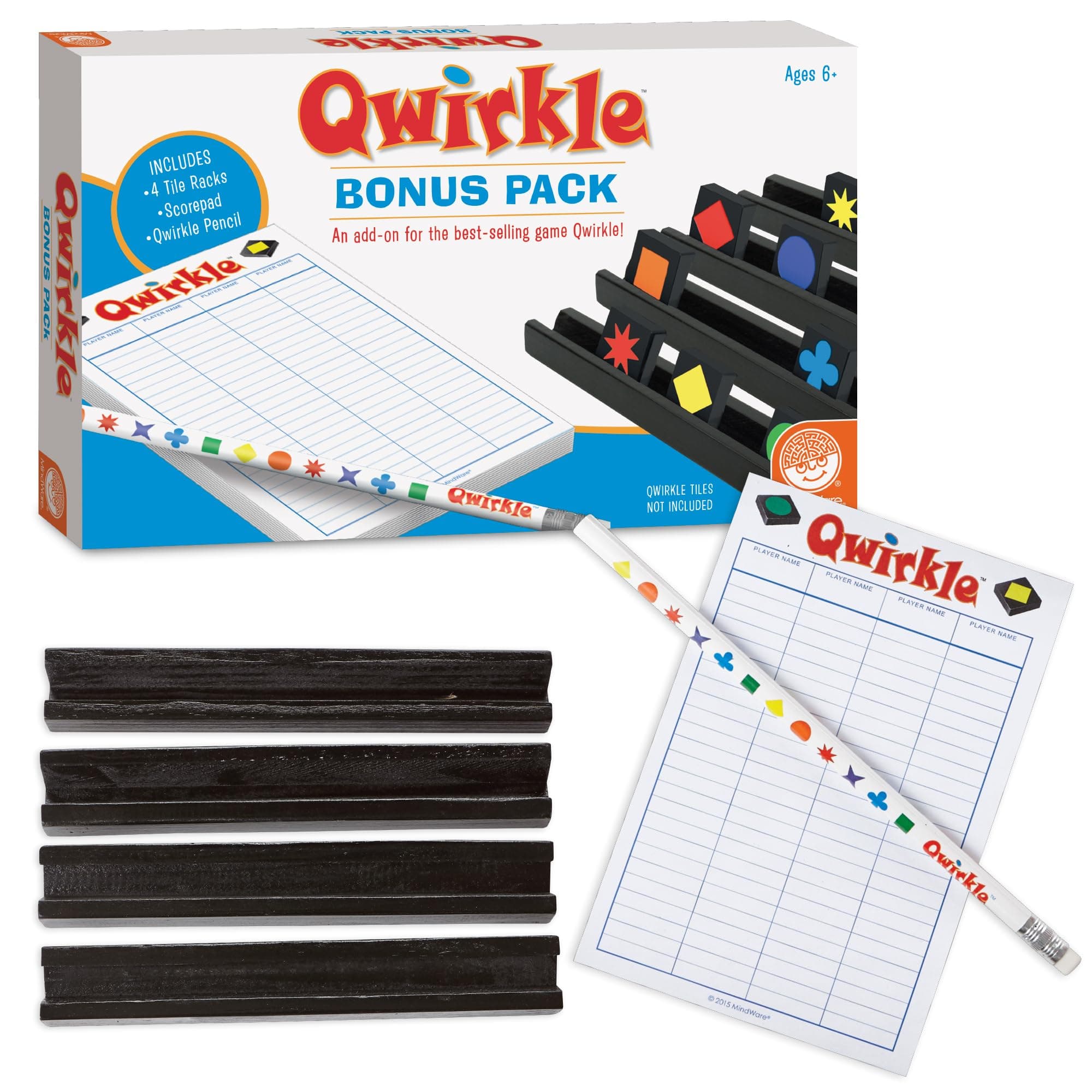 Mindware | Qwirkle Bonus Pack | Board Game | Ages 8+ | 2-4 Players