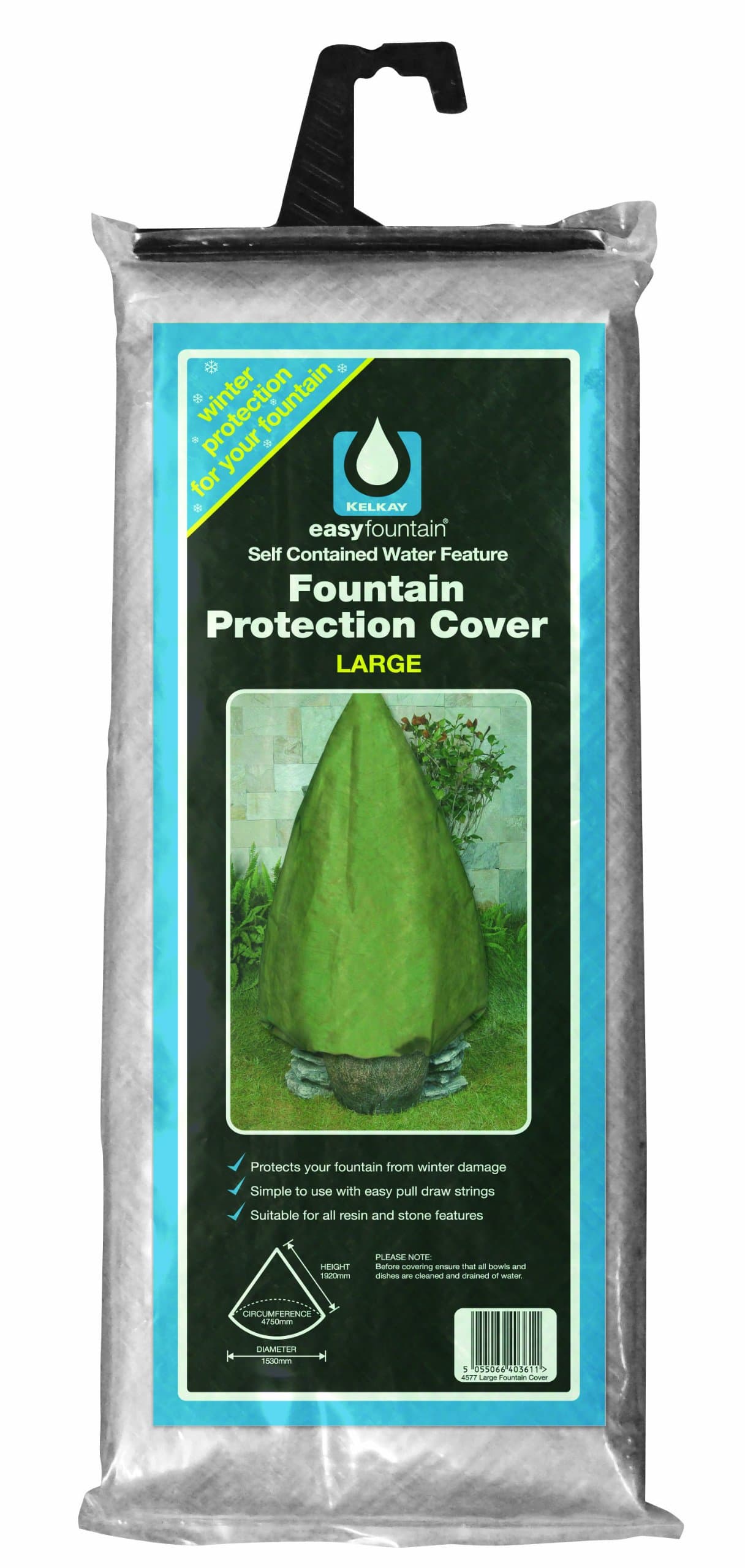 Kelkay Large Fountain Protection Cover Silver