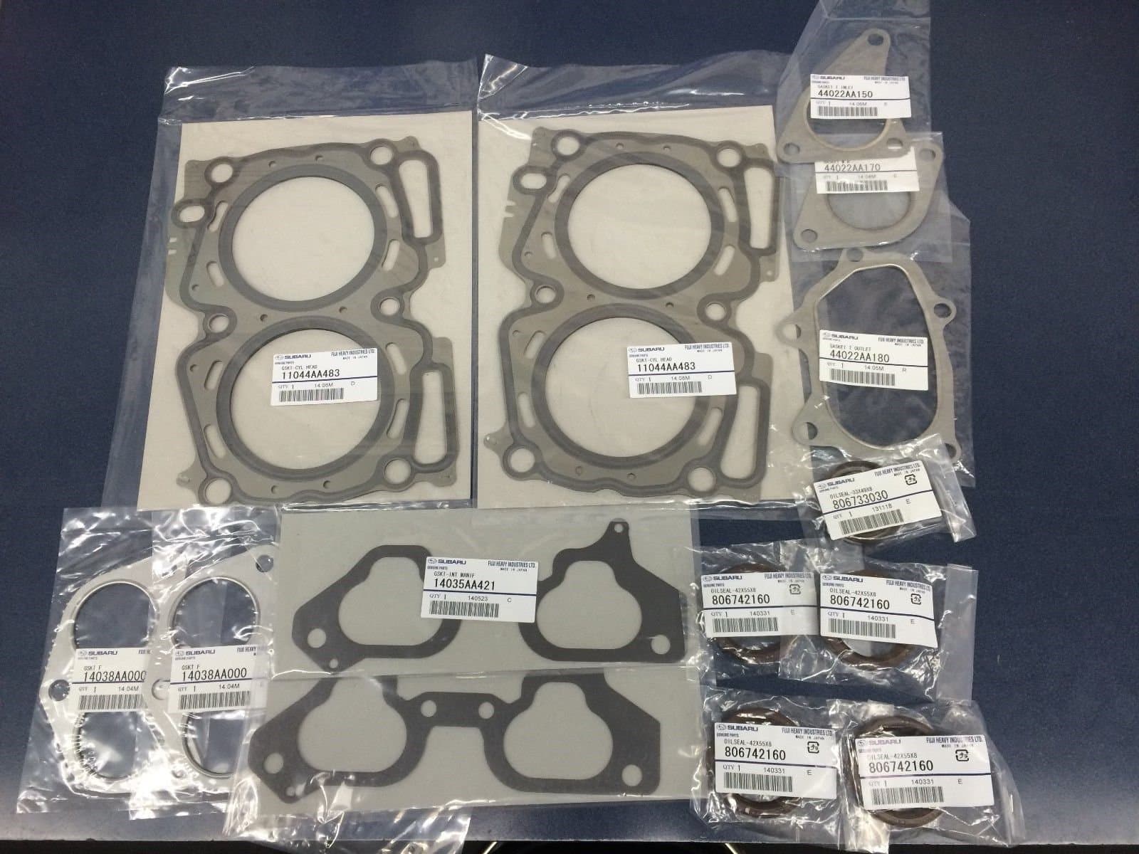 Subaru 2002-2005 WRX EJ205 and 2002-2003 Impreza STI EJ207 2.0 Turbo Head Gasket Kit - Genuine OEM