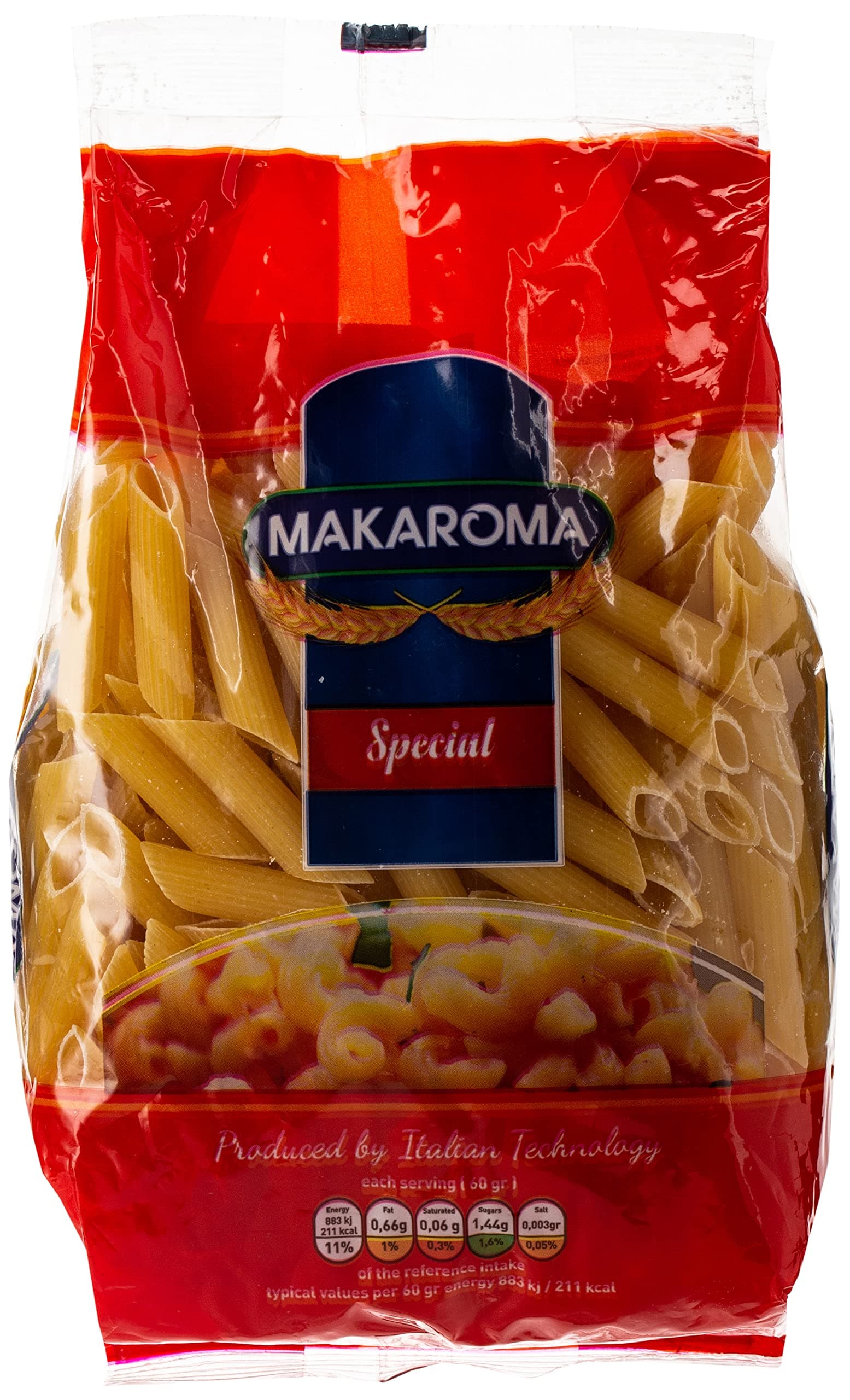 Makaroma Penne Rigate, 400 Gm