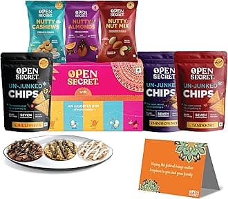Open Secret Premium Gift Hamper | Combo of 11 | Ideal Gifting for Christmas, Secret Santa & New Year Season | Dry Fruit Gift Box, Chocolate Gifts, Dry Fruits, Healthy Premium Hamper, Gifts for colleagues, Employee Gifting