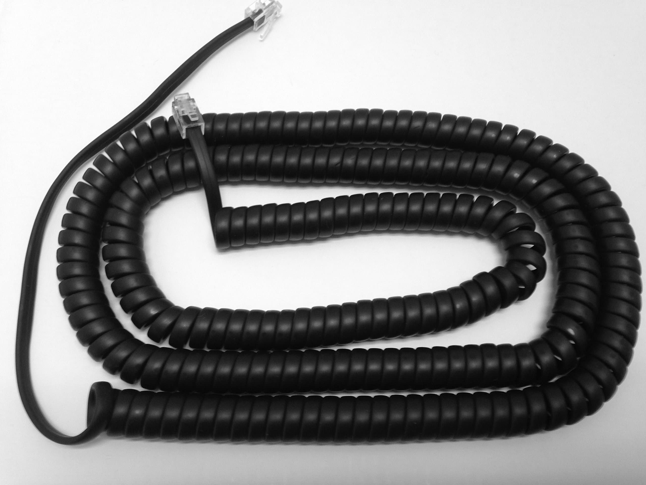 The VoIP Lounge Replacement 25 Foot Long Handset Curly Cord for NEC Univerge DT300 DTL Series Phone 2E 6DE 12D 24D 32D 8LD