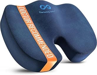 Everlasting Comfort Memory Foam Seat Cushion - Ergonomic Design for Long Trips - Compatible with Cars and Trucks