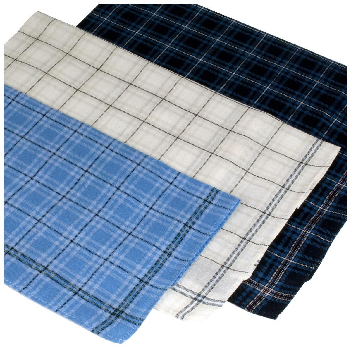 "Oban" man handkerchiefs - 17" square - 3 units in gift box