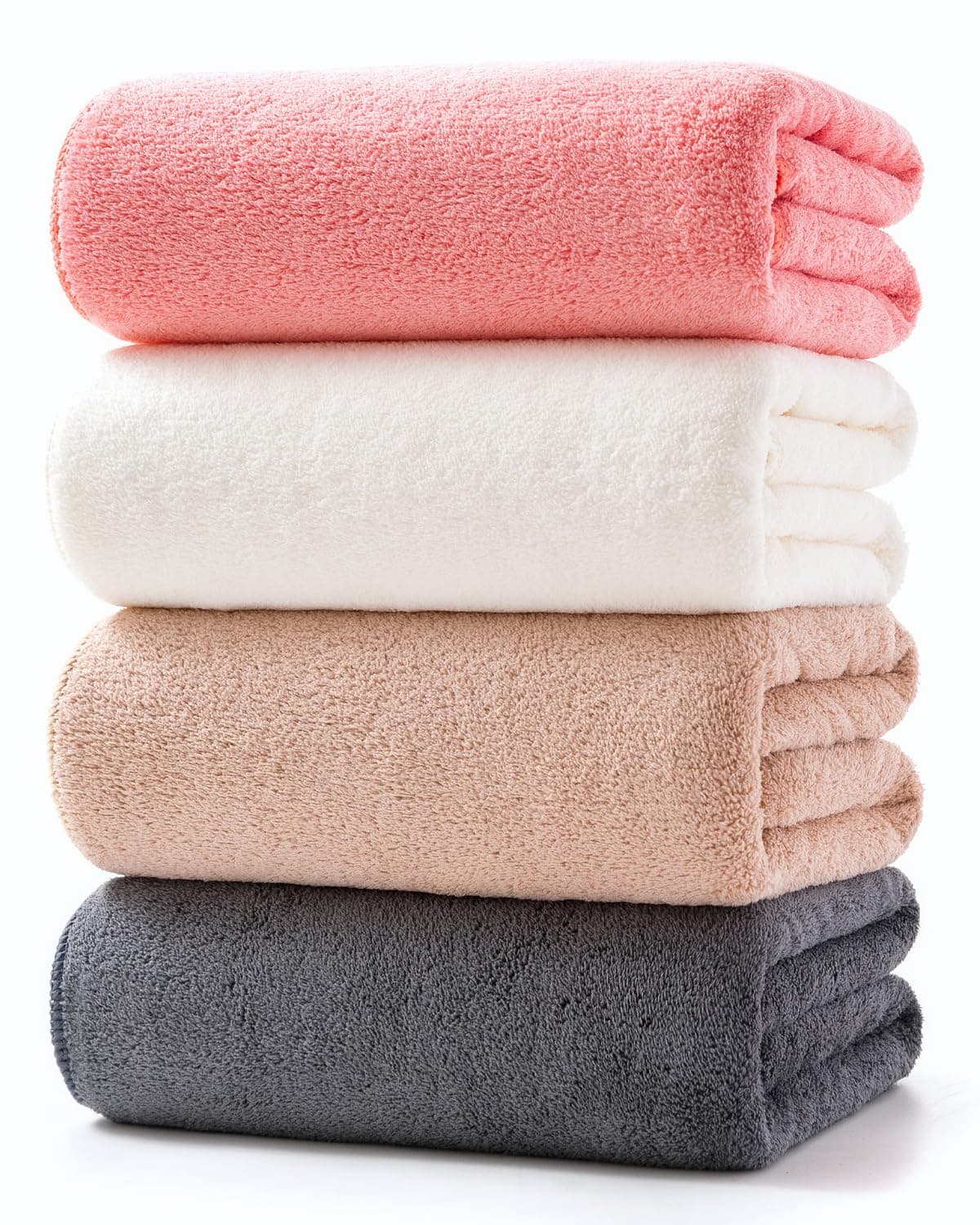 Lumimi Towels 4-Piece Soft Microfiber Bath Towel Set