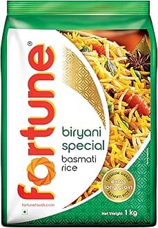 - Biryani Special Basmati Rice, 1 kg |Extra Long Grain Basmati rice (Up to 24 mm) | Ideal for Biryani