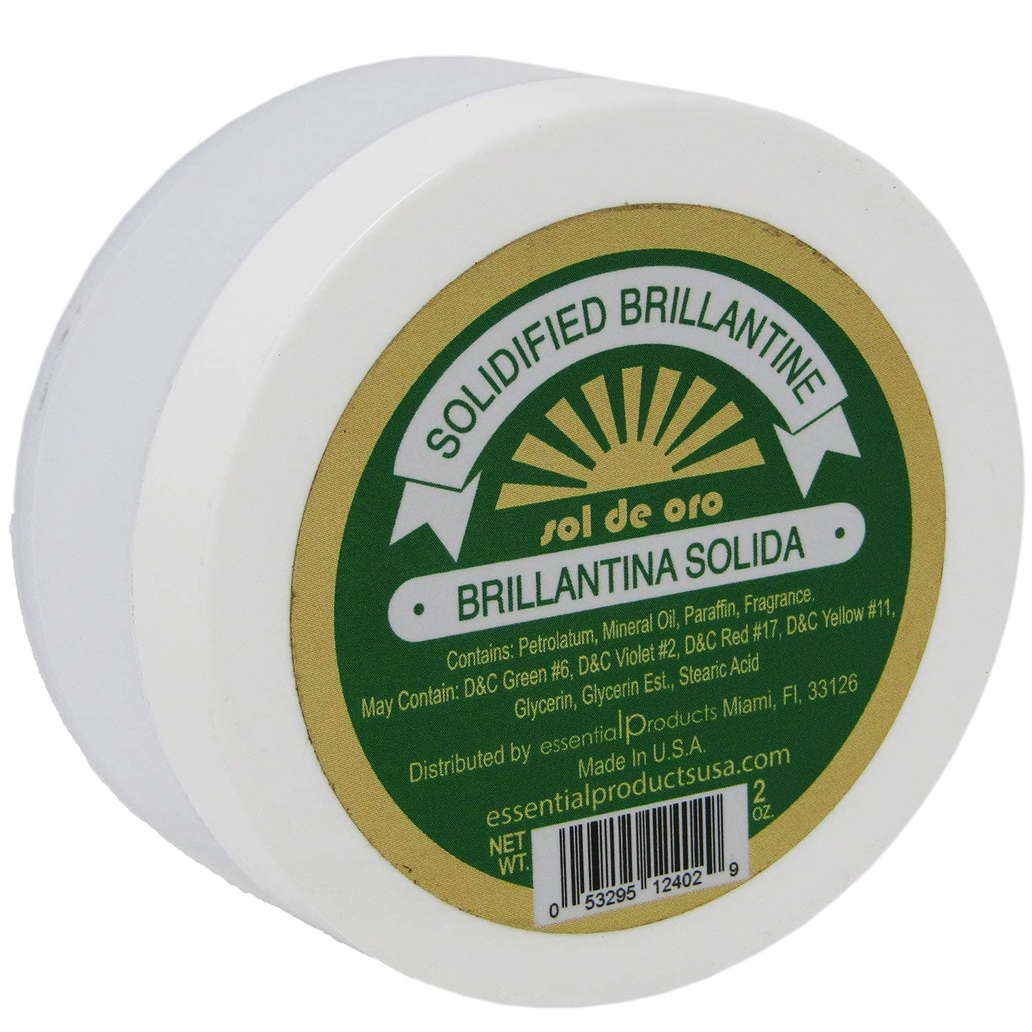 Brilliantine Solid Hair Dressing 2 oz Brillantina Solida, Transparent, Transparent