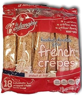 Hazelnut Chocolate Filled French Crepes