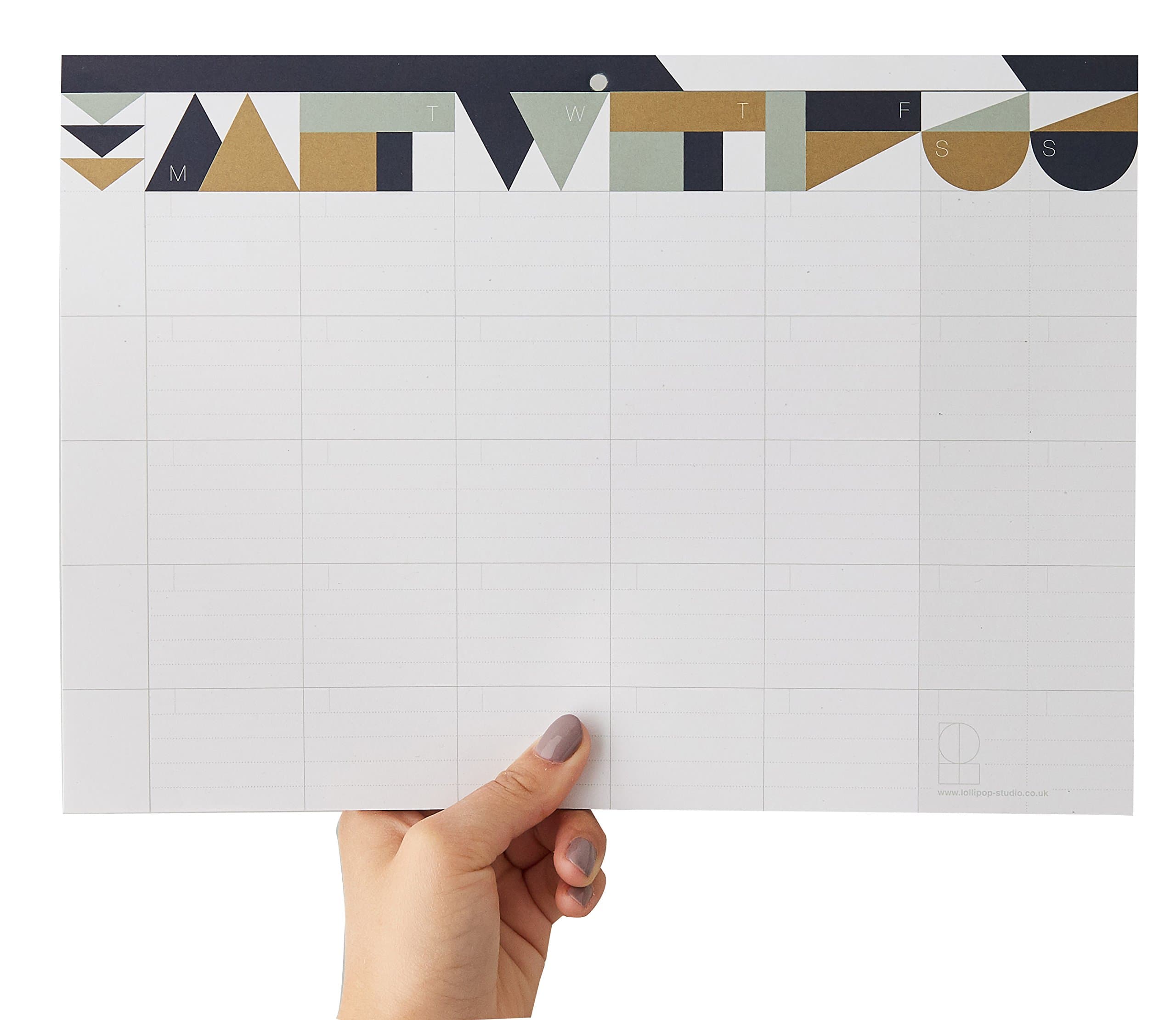 Lollipop Studio WPP0002 A4 Vertical Weekly Planner - Gold