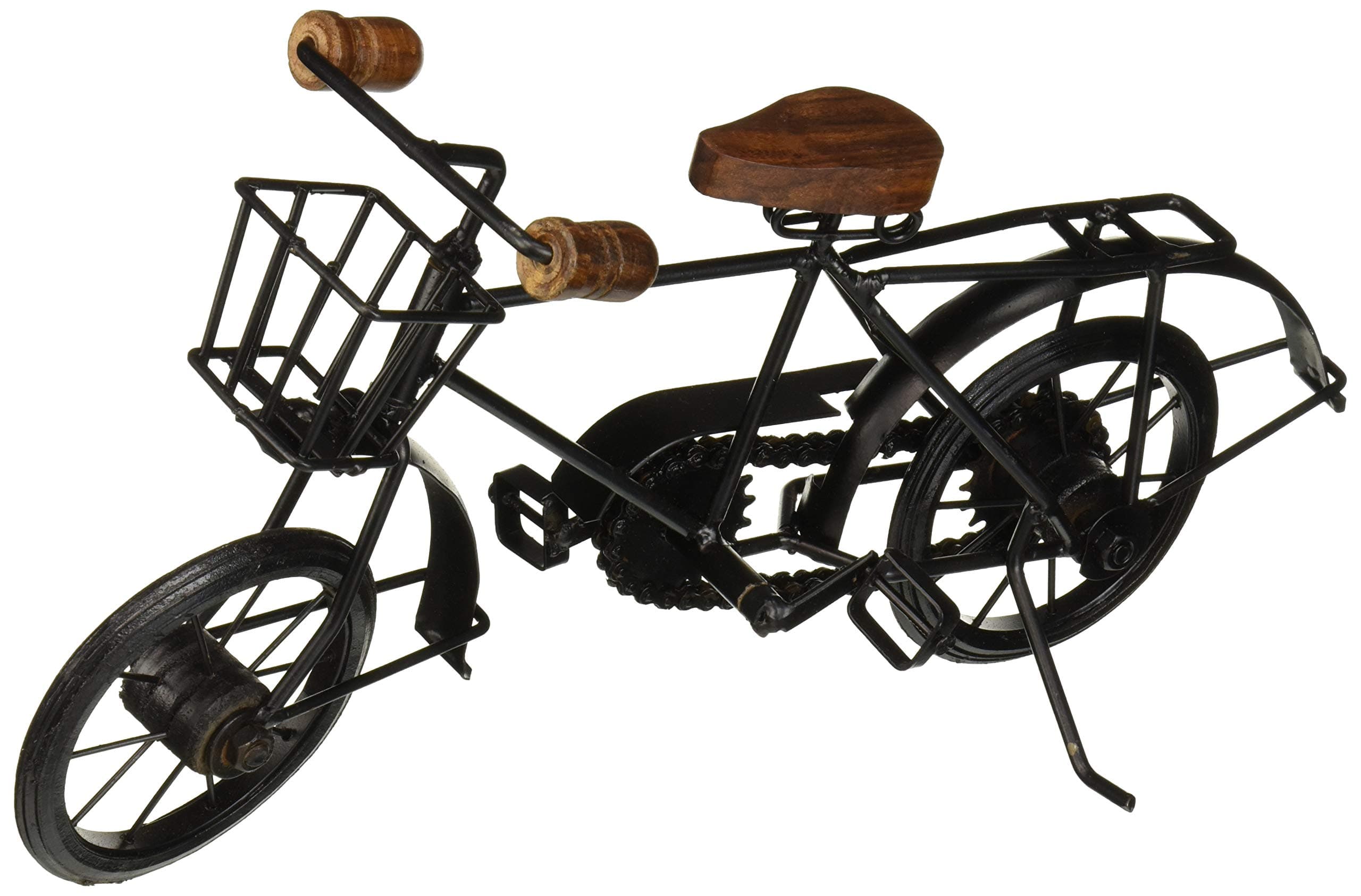 IOTC IR 2040-VC Retro Classic Decorative Iron Bicycle Black, Large, 10" Tall