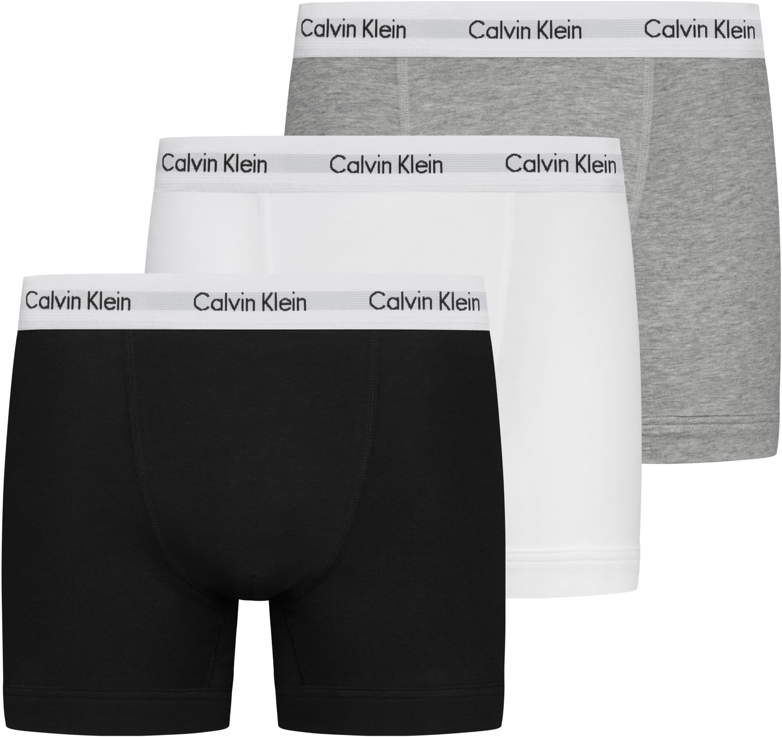 Men’s 3 Pack Trunks with Logo Waistband