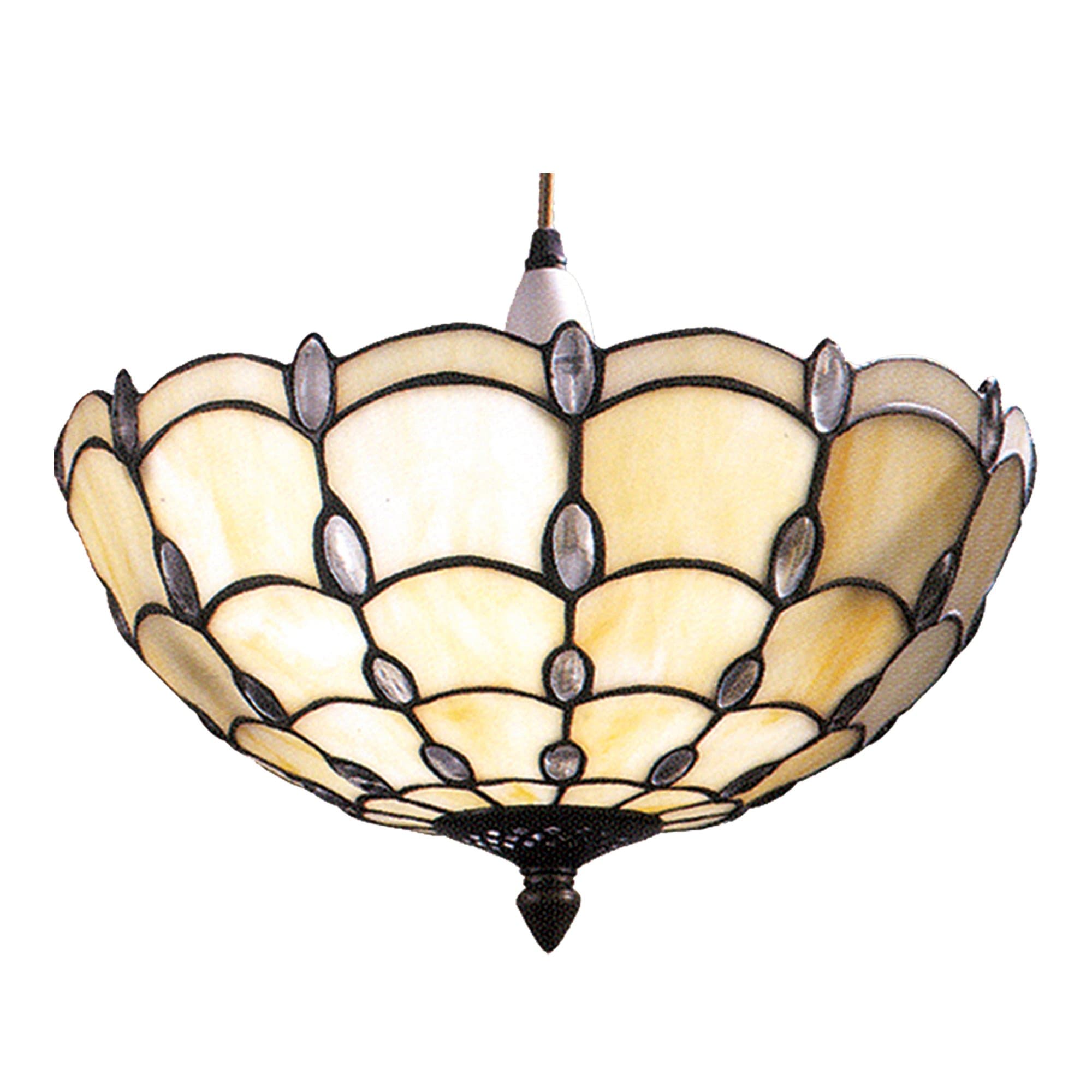 Loxton Lighting 35 cm Jewel Uplighter, Pearl