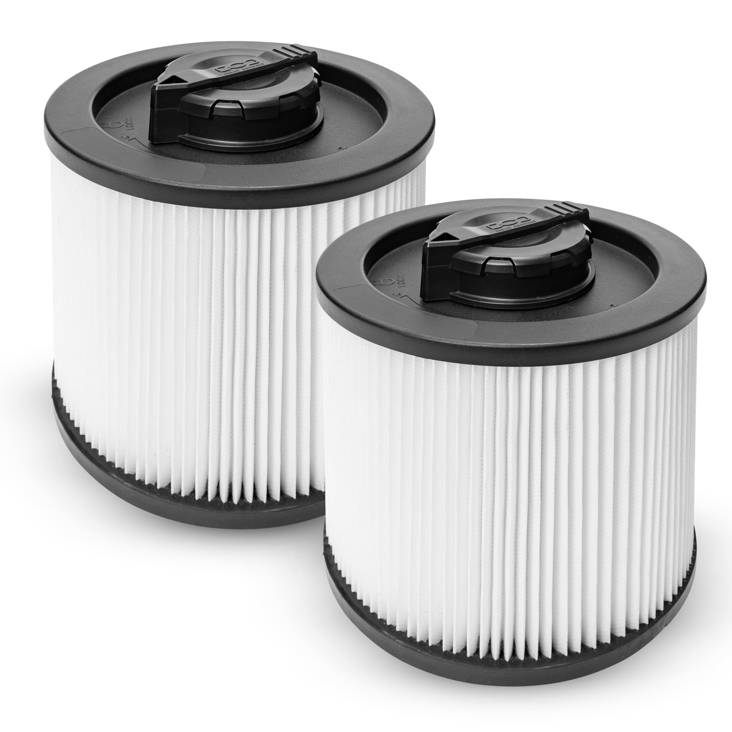 BlueStars 2 Pack DXVC6910 Cartridge Filter Replacement for DEWALT 6-16 Gallon Wet Dry Vacuum Cleaner - Compatible with DXV06P DXV09P DXV09PA DXV10P DXV10PL DXV10S DXV10SA DXV10SB DXV12P DXV14P