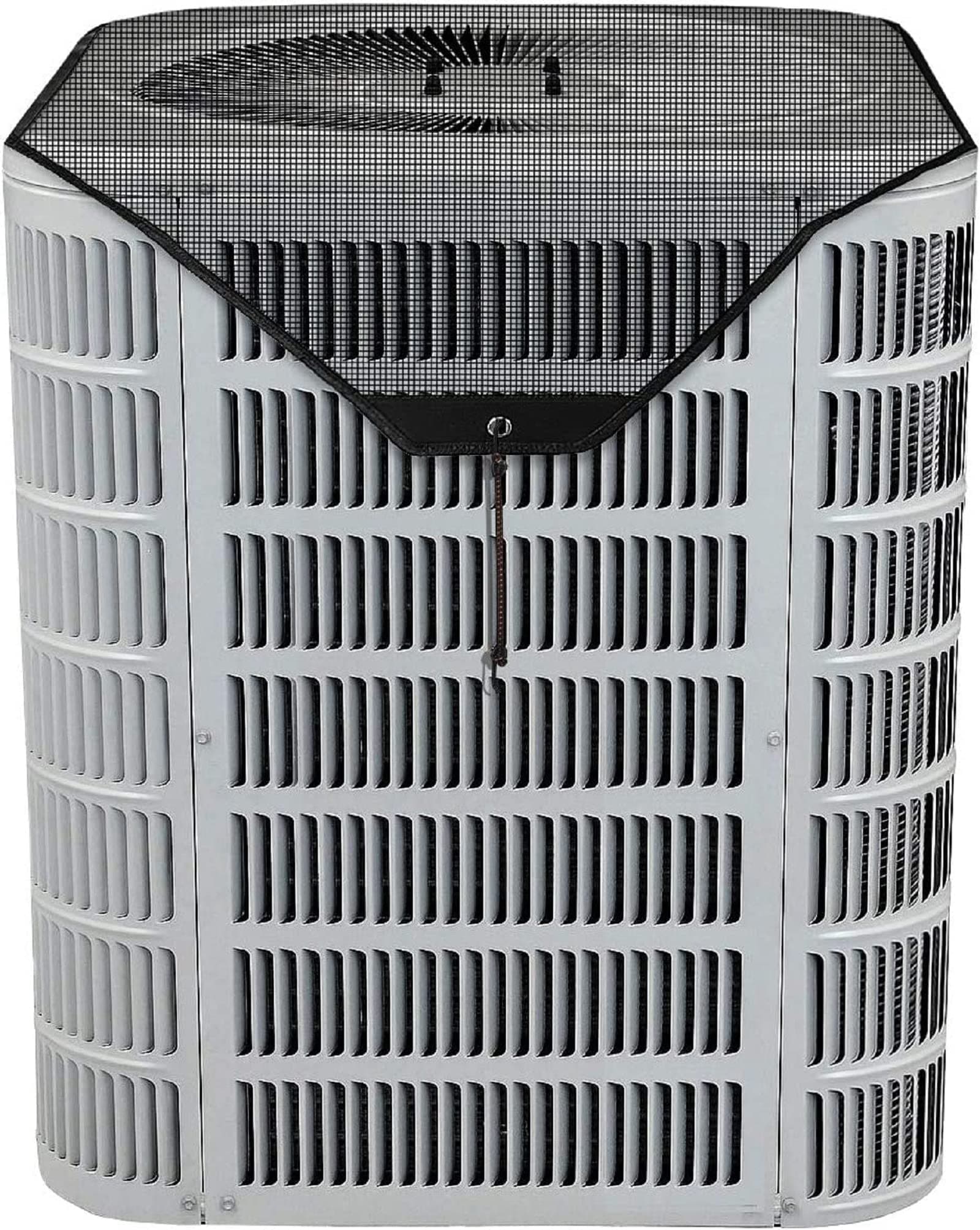 AC Cover for Outside Unit- Air Conditioner Covers for Outside Units - Heavy Duty AC Unit Cover - Top Mesh Fixed with 4 Bungee Cords All Season (28x28 in)