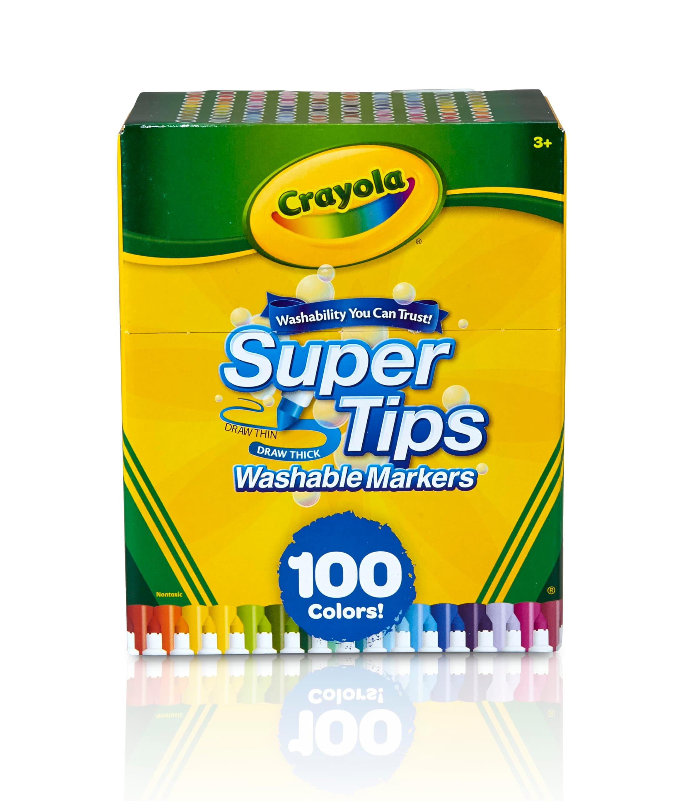 Super Tips Marker Set, Washable Markers, 100 Unique Colors, Art Set for Kids, 100 Count