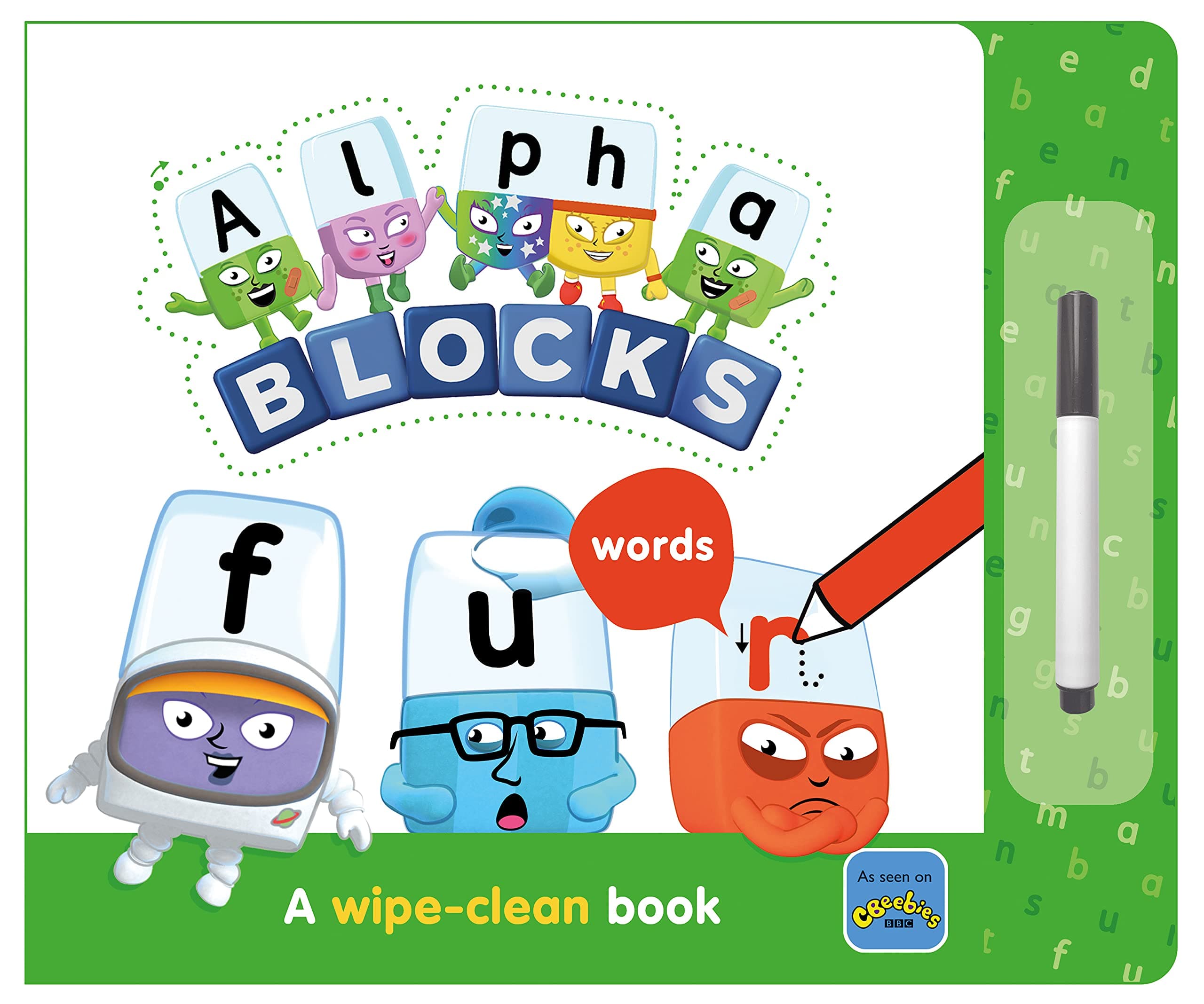 Alphablocks Words: A Wipe-Clean Book (Numberblock Wipe Clean Titles)