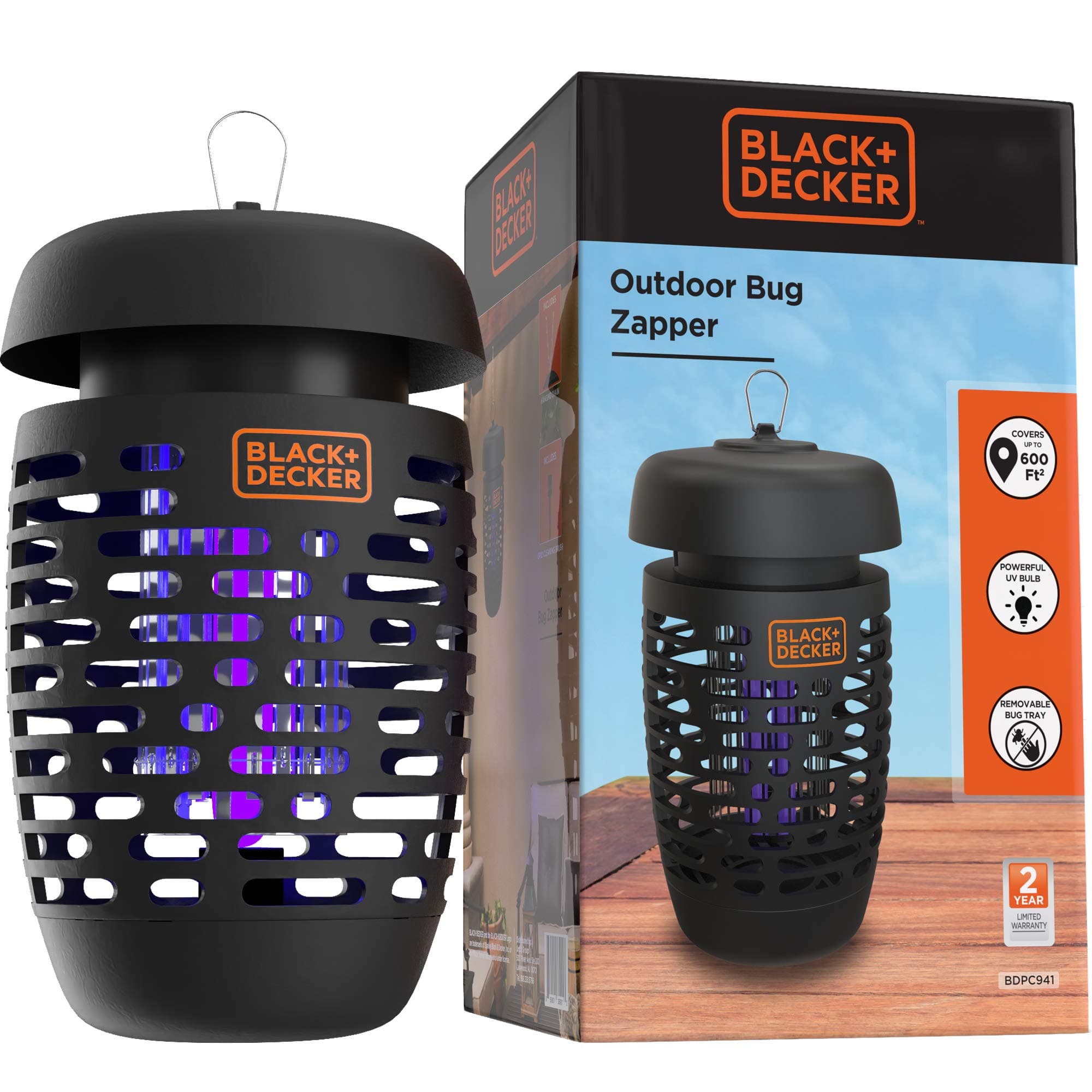 Black & Decker Bug Zapper Indoor: Powerful Outdoor Mosquito Killer and Fly Zapper