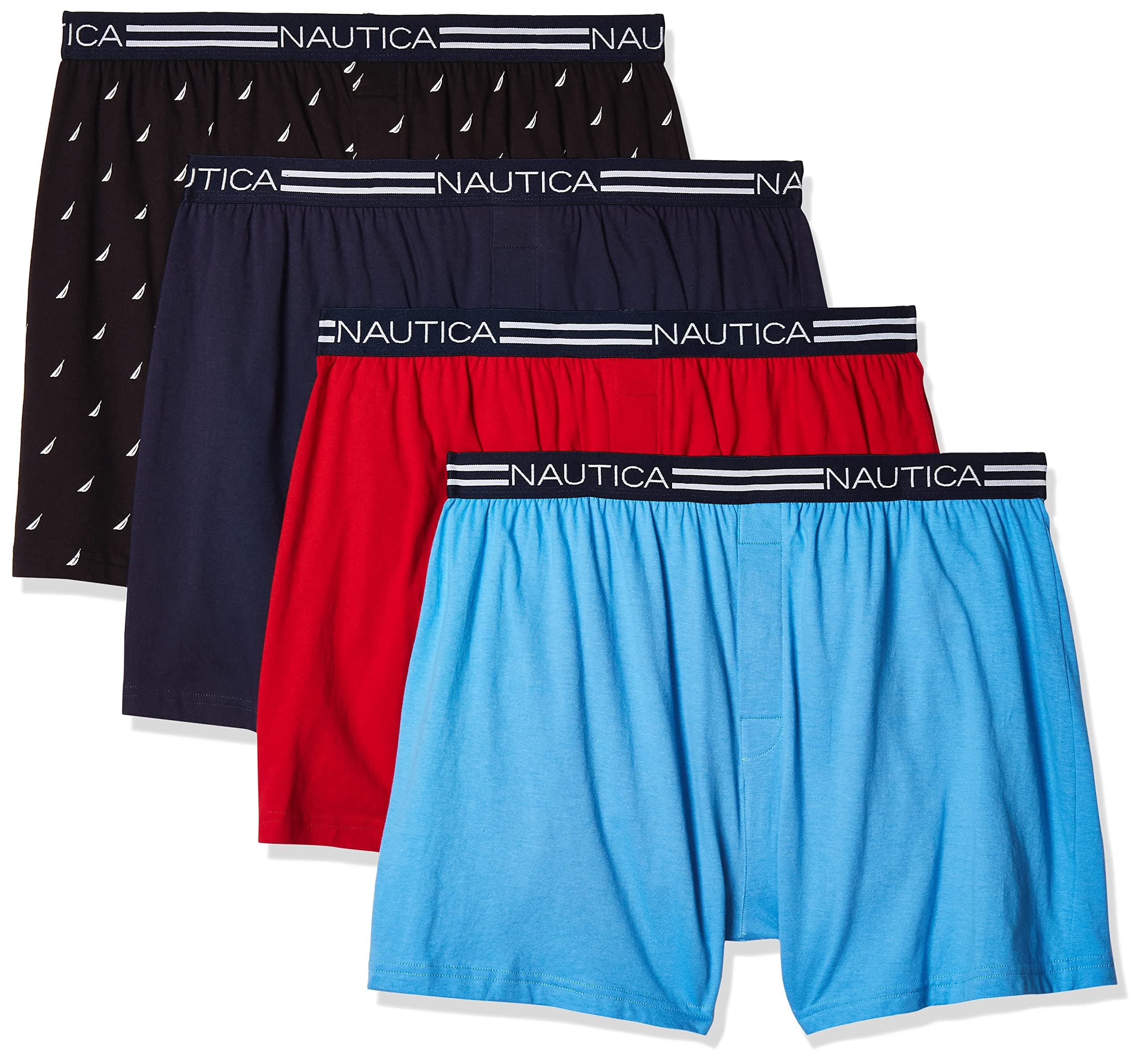 Men's 4 Pack Classic Cotton Loose Knit Boxers