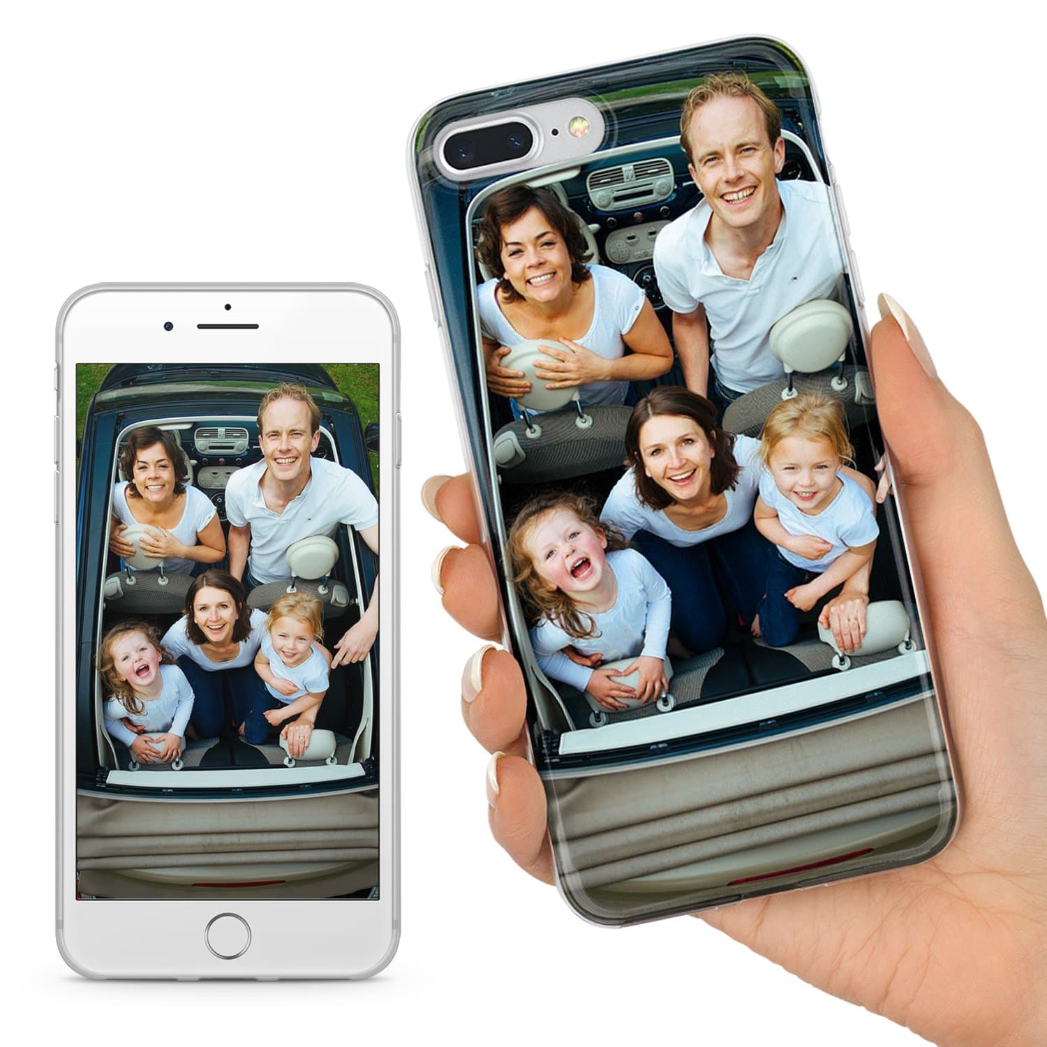 TULLUN Personalised Photo Your Own Image Design Custom Soft TPU Rubber Phone Case For iPhone - Your Own Design - for iPhone 7 plus / 8 plus