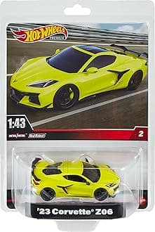 Premium Corvette Z06, 1:43rd Scale Collectible Car, Gift for Collectors, Toy Car, +3 Years and Adults Fans and Collectors, HMD48