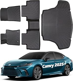 Floor Mats for Toyota Camry 2025-2026 Custom Fit Cargo Liners Interior Accessories All Weather Carpet Protector with Trunk Matt Covers