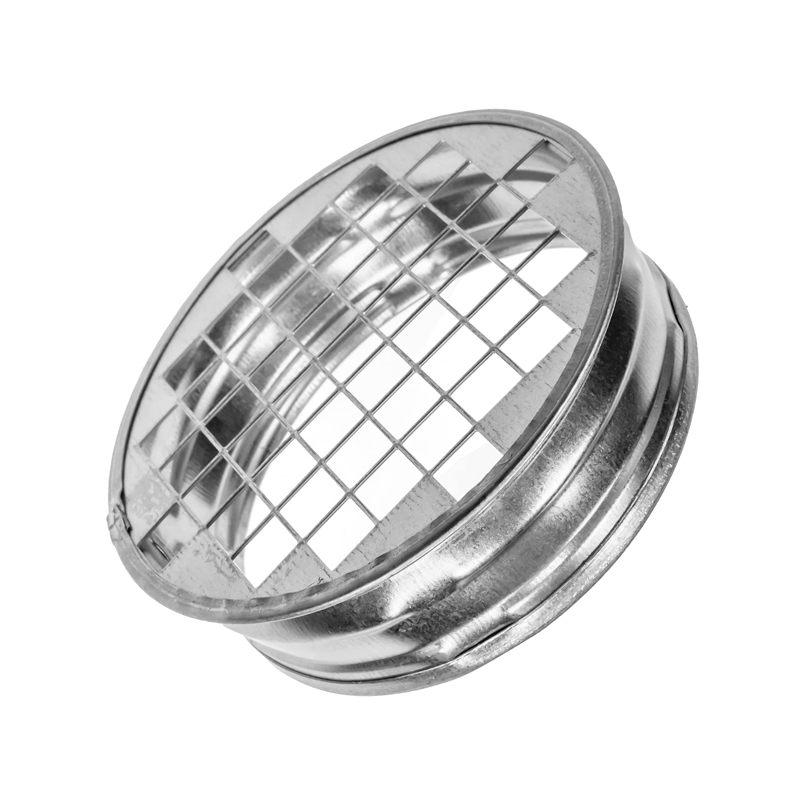 Vent Systems 4” Inch Galvanized Steel Round Vent Cap – Heavy-Duty with Built-in Protective Mesh Screen – For Dryer Vents, Exhaust Pipes, and Round Ducts – Closure Fitting for Indoor and Outdoor Use
