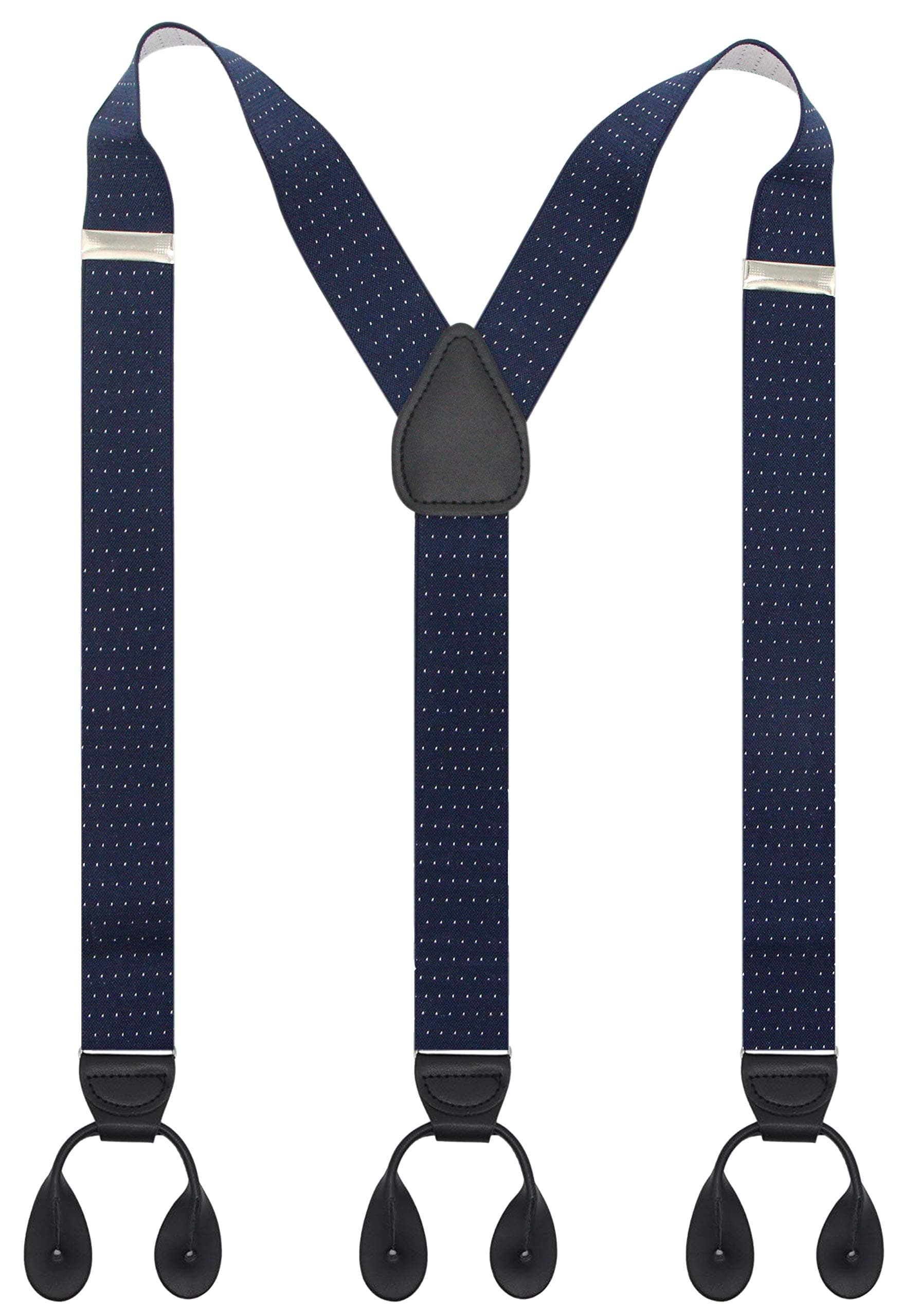 'Timiot Y Back Button 1.4'' Suspenders for Men with Stylish Leather Button Ends Long Lasting Stretch Ultimate Fashion'