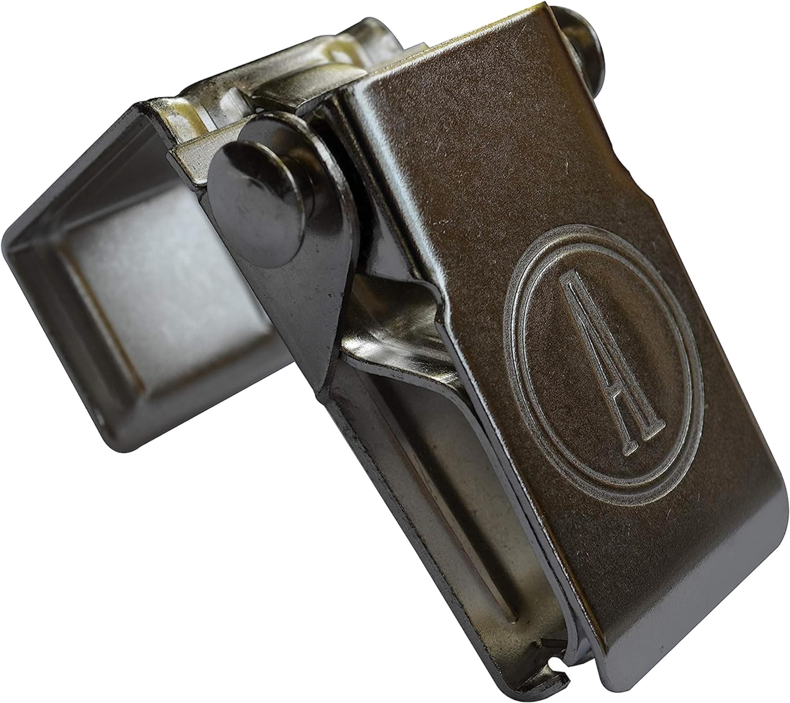 ANDUSTRIAL - Large Square Rod Alligator Rug Clips for Displaying Heavy Rugs On Arms and Display Racks - Fits 1 Inch Square Rods - Silver, 10 Clips