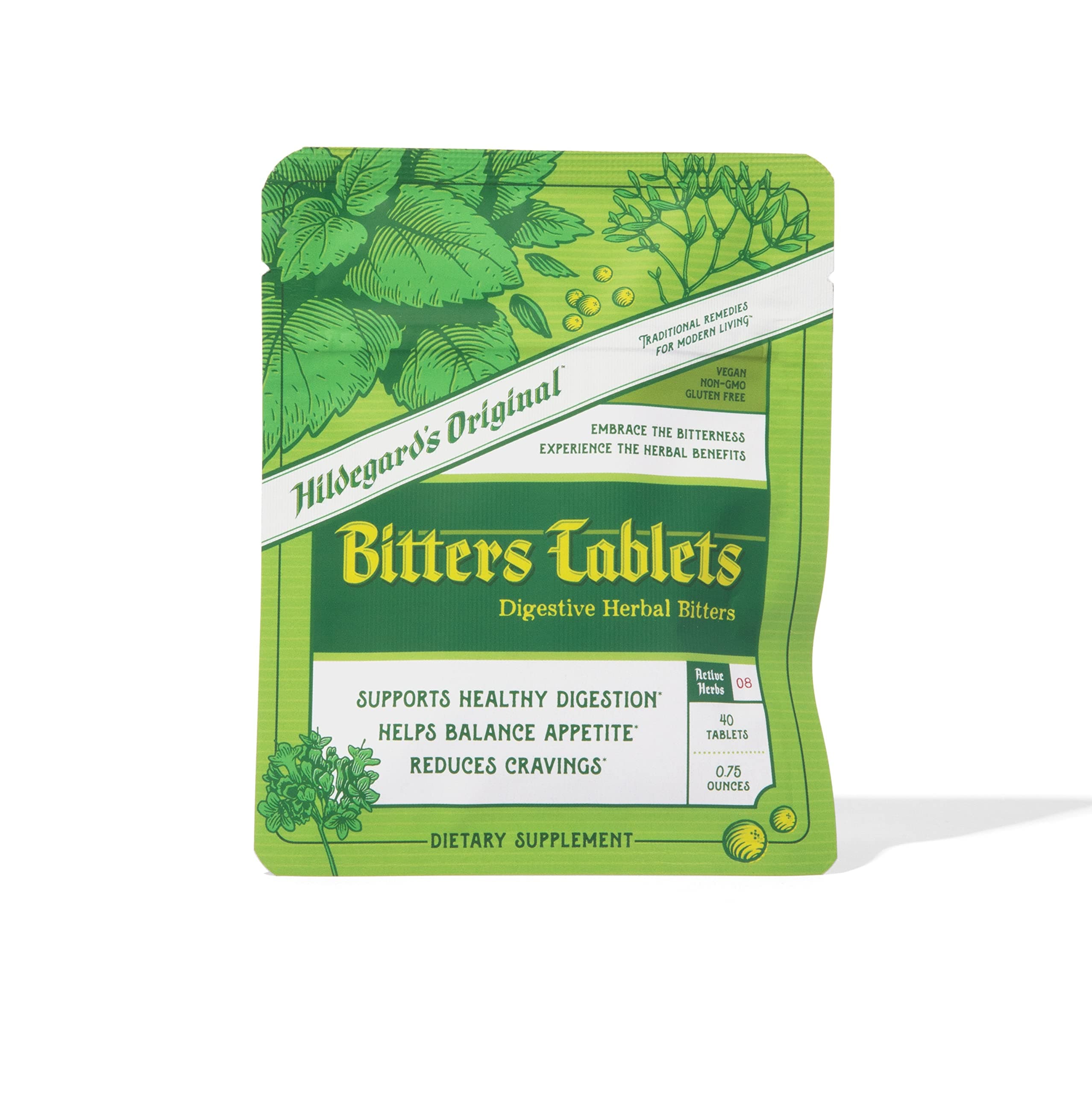 Bitters Tablets: Herbal Remedy for Fasting Support, Kidney Liver Cleanse Detox & Repair, Heartburn, & Digestion Supplements